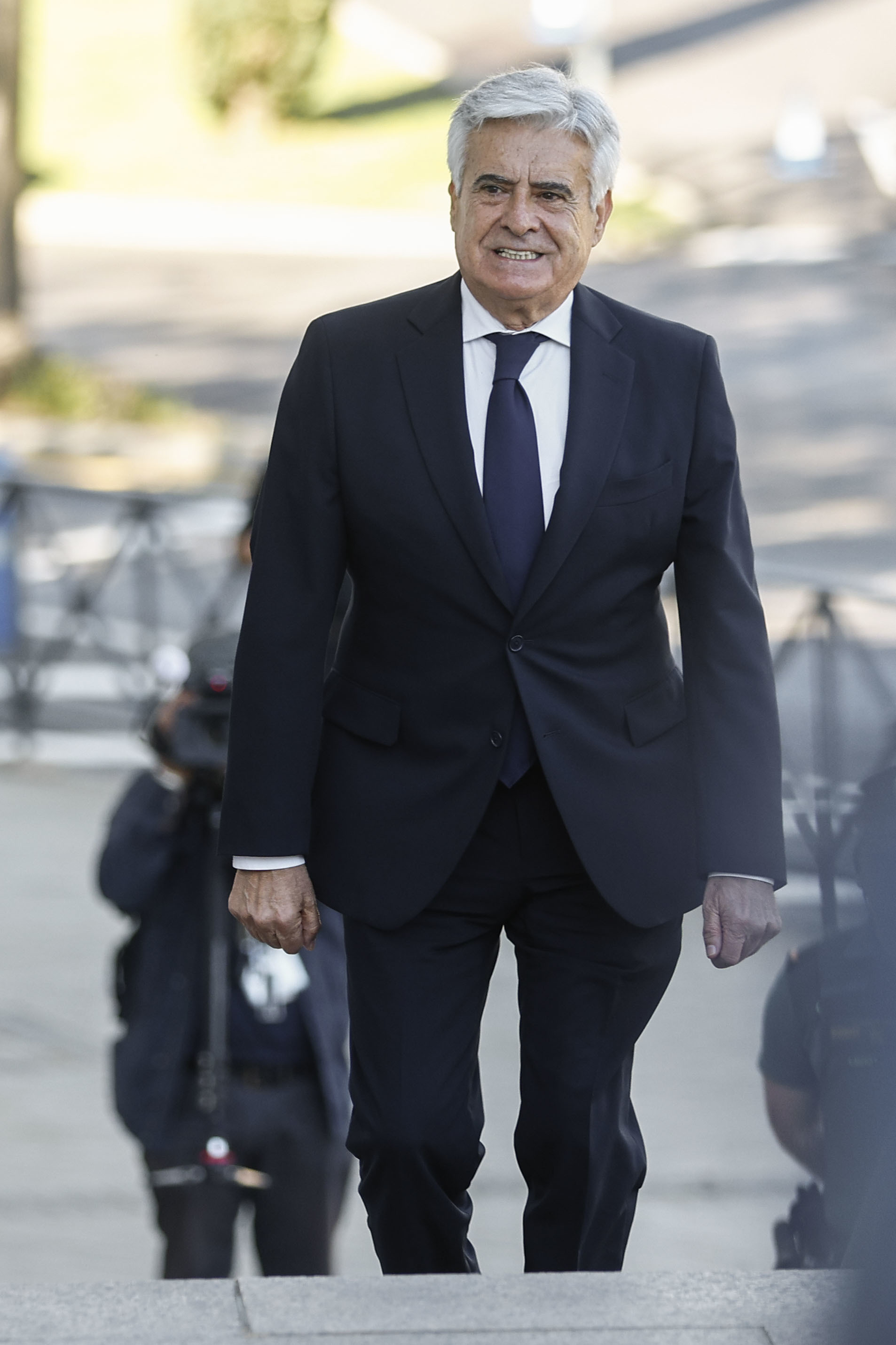 Pedro Rocha antes de entrar a declarar en el juzgado