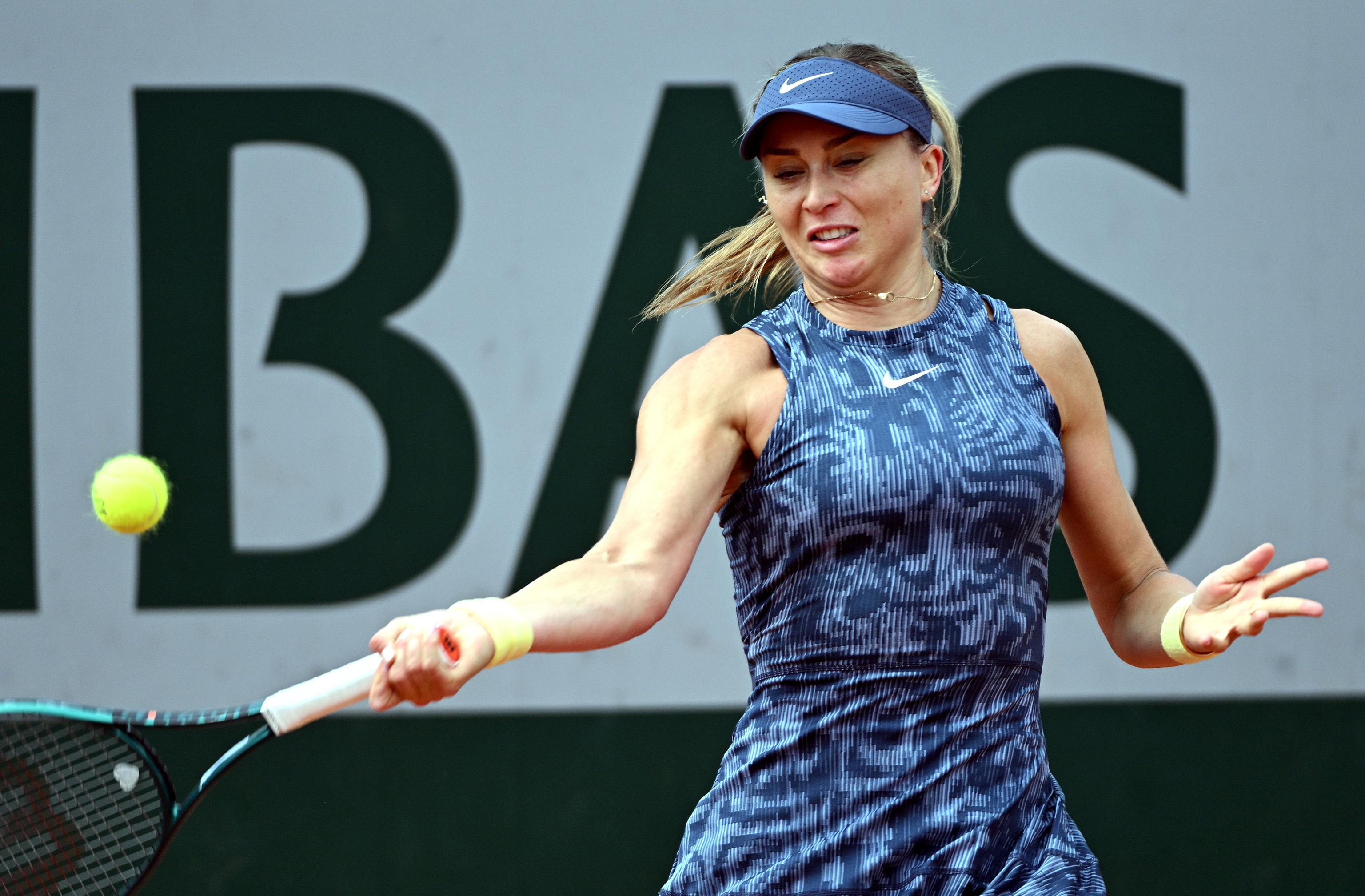 Paula Badosa, ante Putintseva, este jueves.