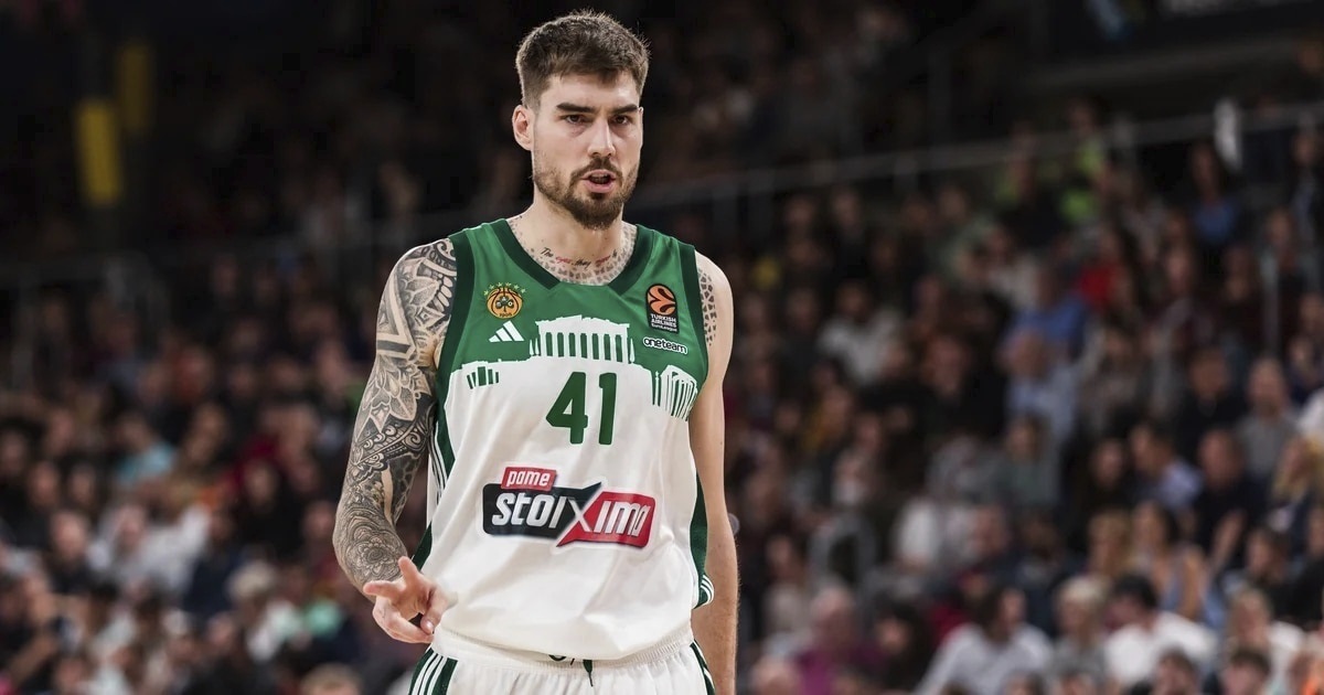 Juancho Hernangómez, durante un partido esta temporada con el Panathinaikos.