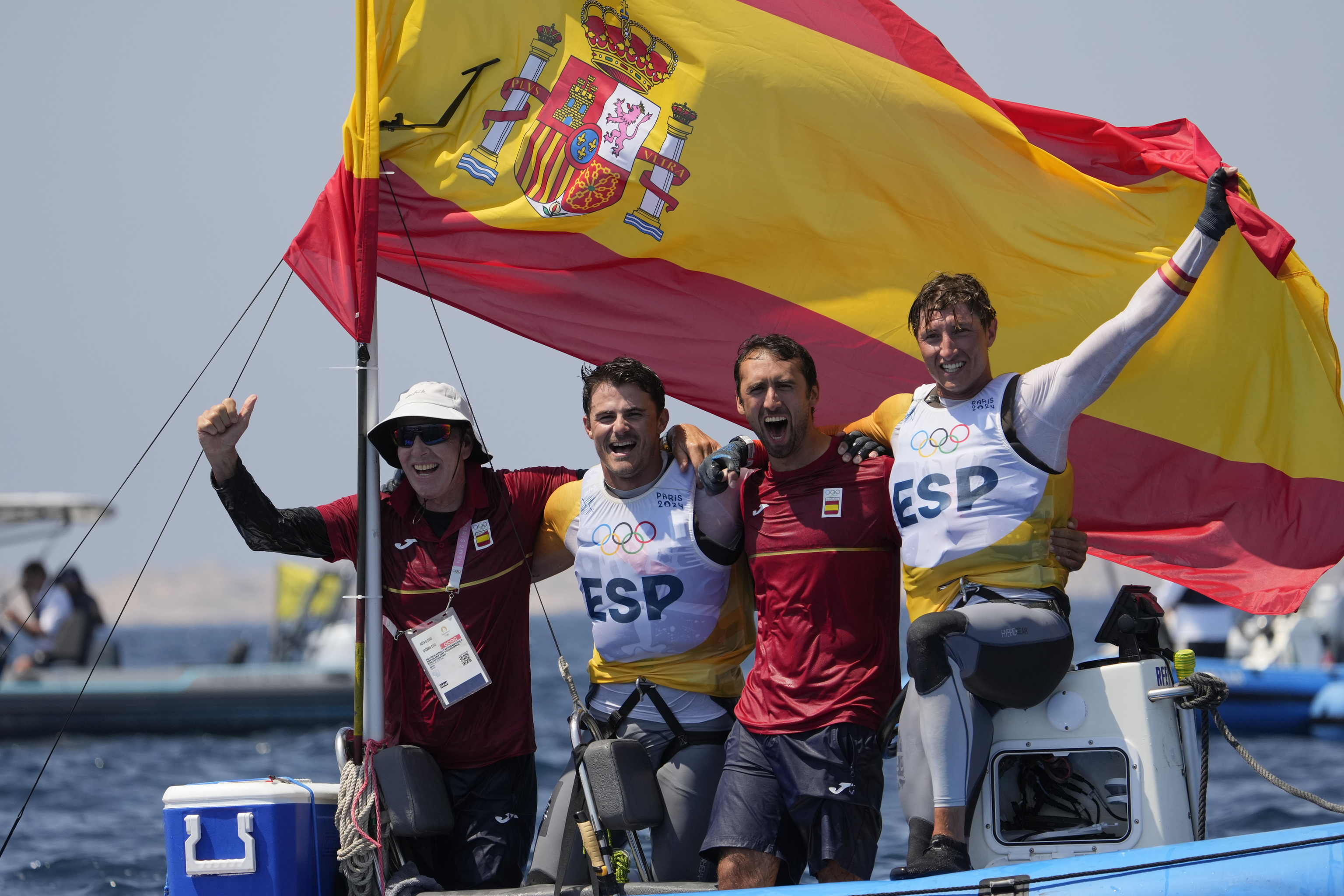 Botín y Trittel, junto a Álvaro del Arco, en medio.