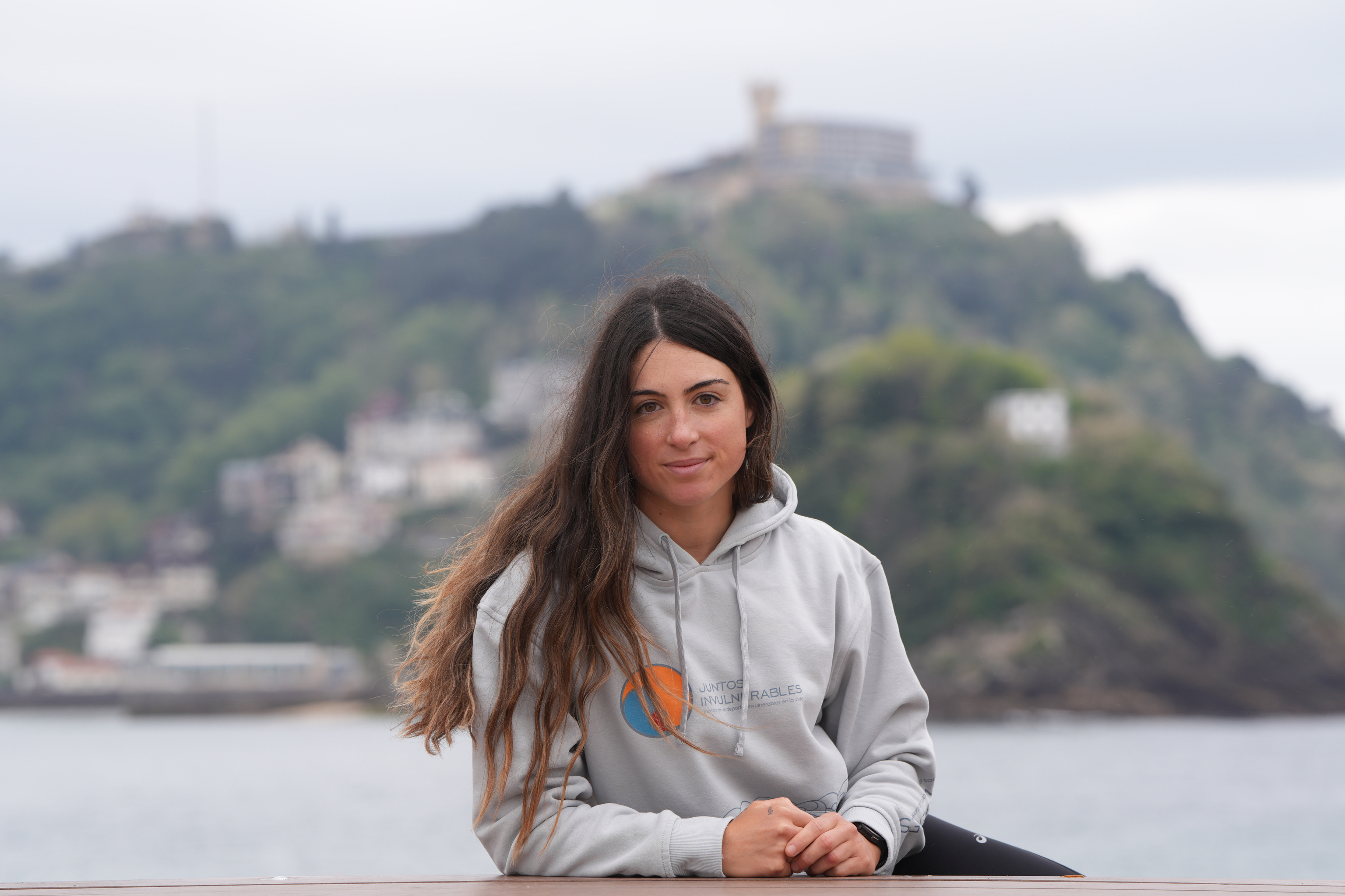 Sandra Piñeiro posa para EL MUNDO en San Sebastián.