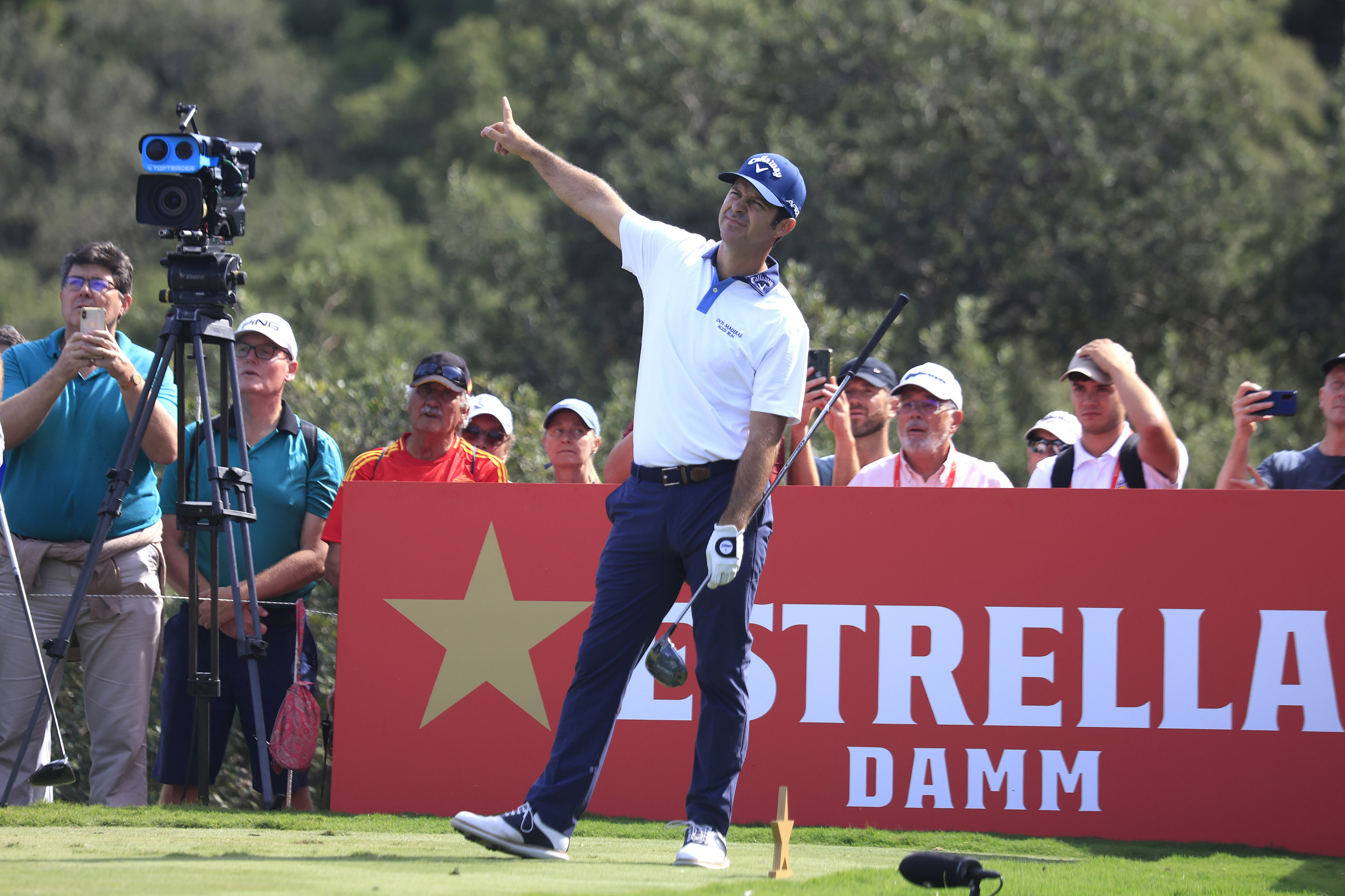 Campillo, en la salida del hoyo 9, el domingo en Sotogrande.