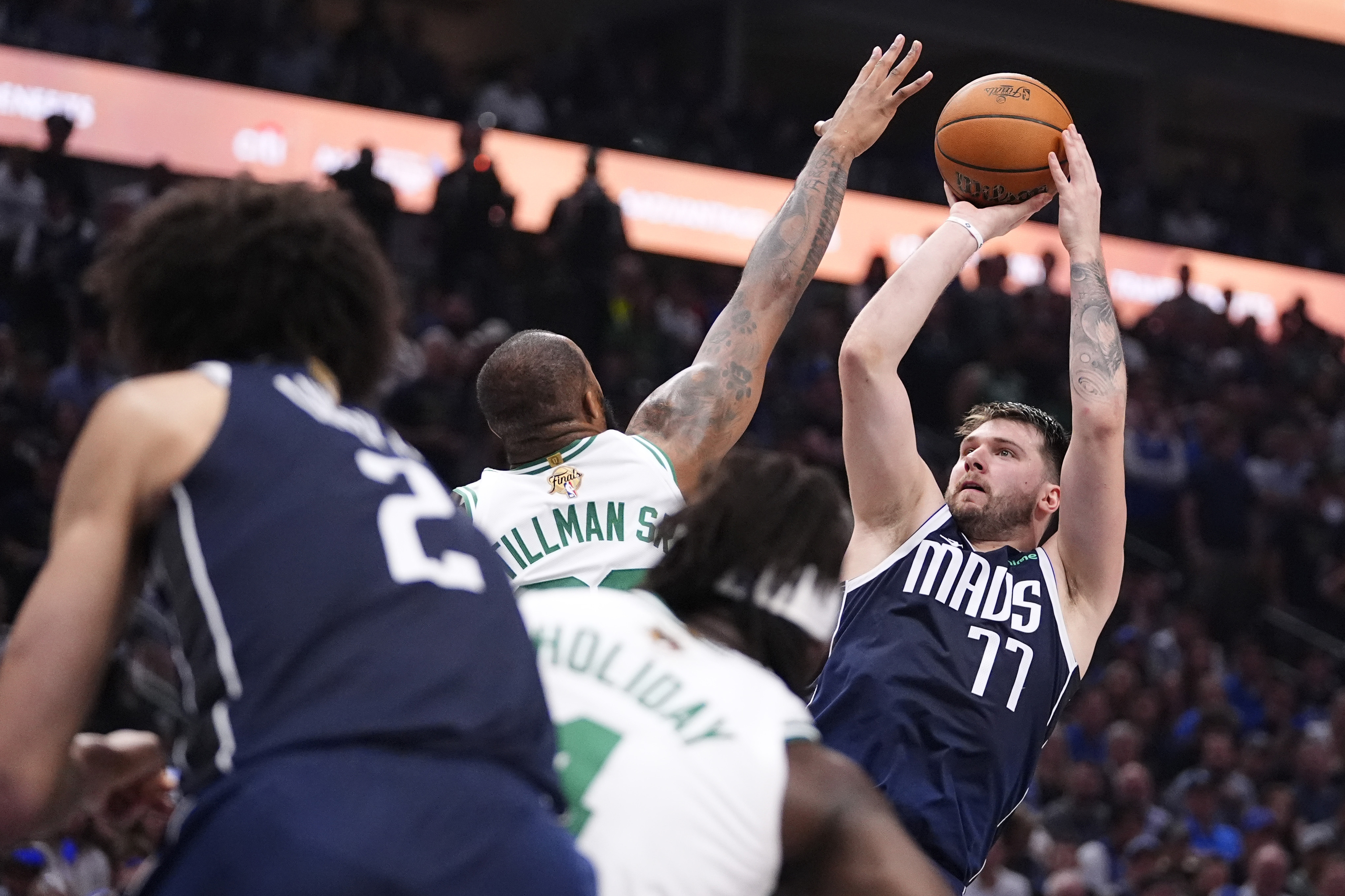 Doncic, durante las pasadas Finales de la NBA contra los Celtics.