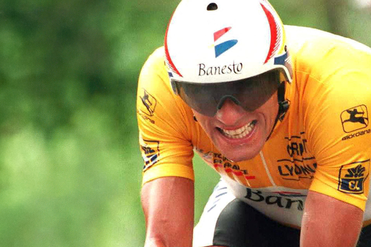Indurain, durante el Tour de Francia.