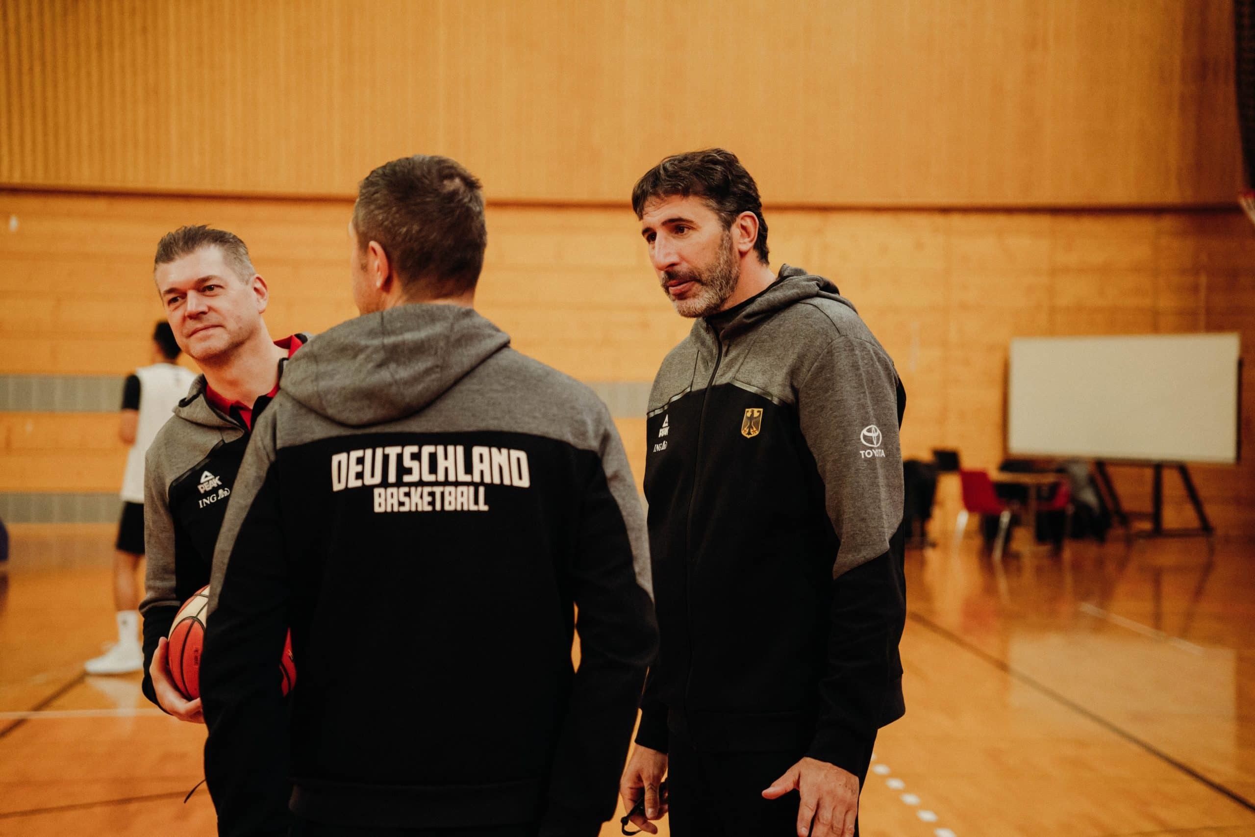Mumbrú, durante los entrenamientos de esta semana con Alemania.