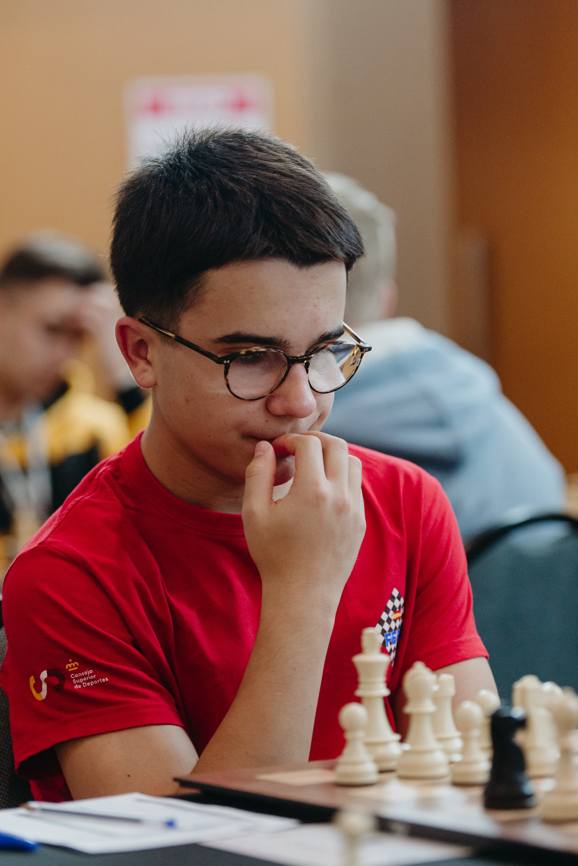 Javier Habans, durante un torneo.