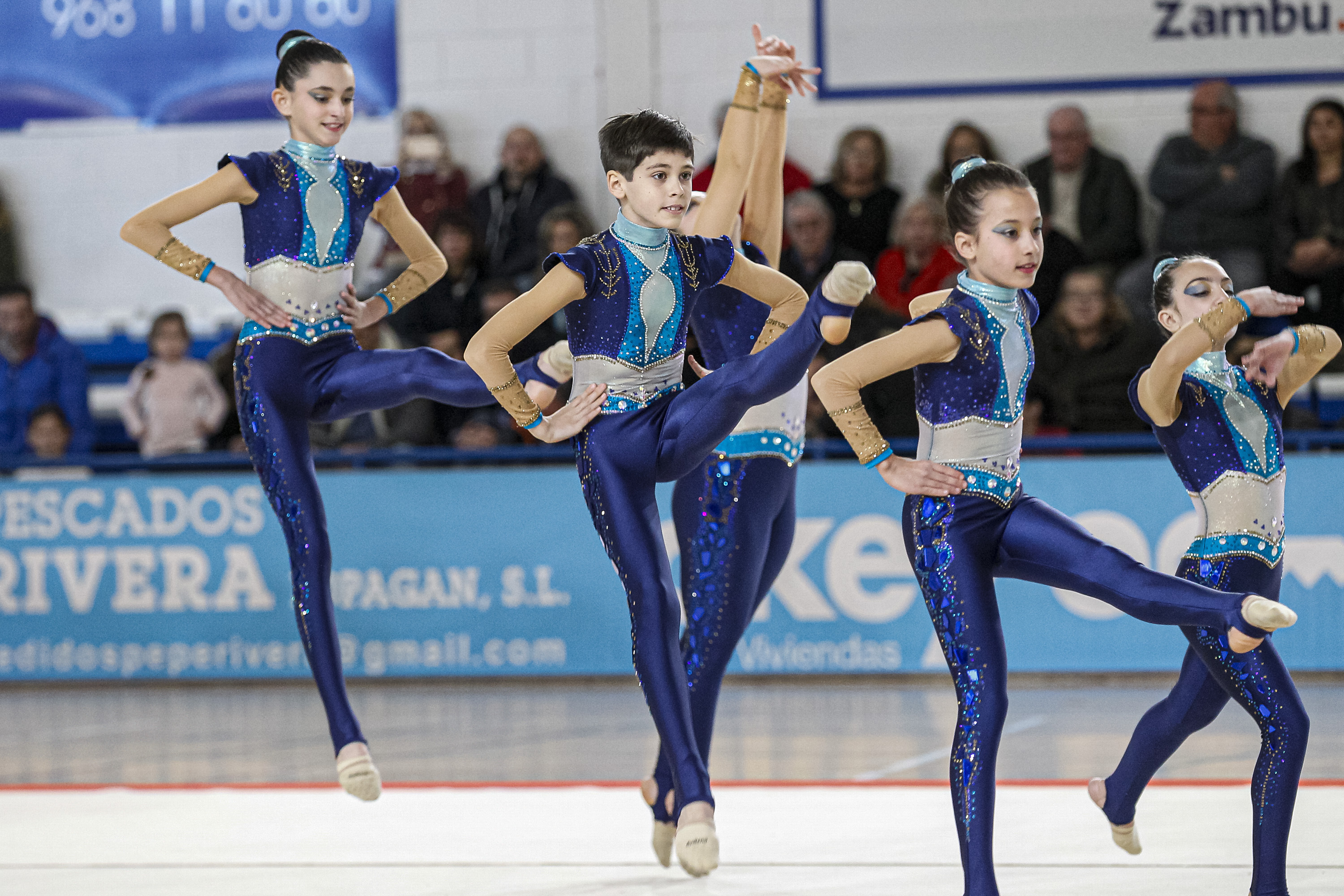 Gonzalo García, en sus inicios en la Gimnasia Cartagena.