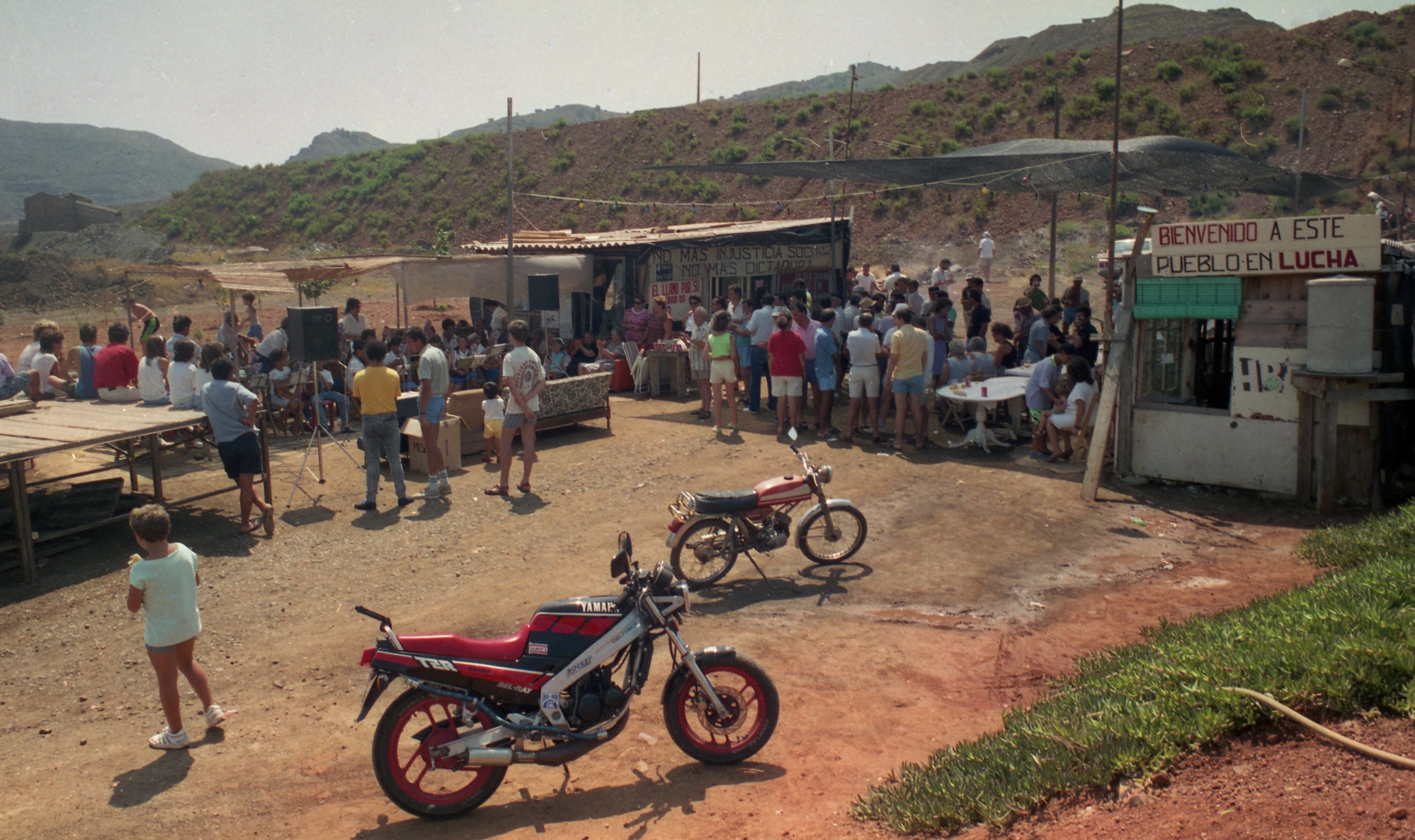Las movilizaciones en El Llano, a finales de los años 80.