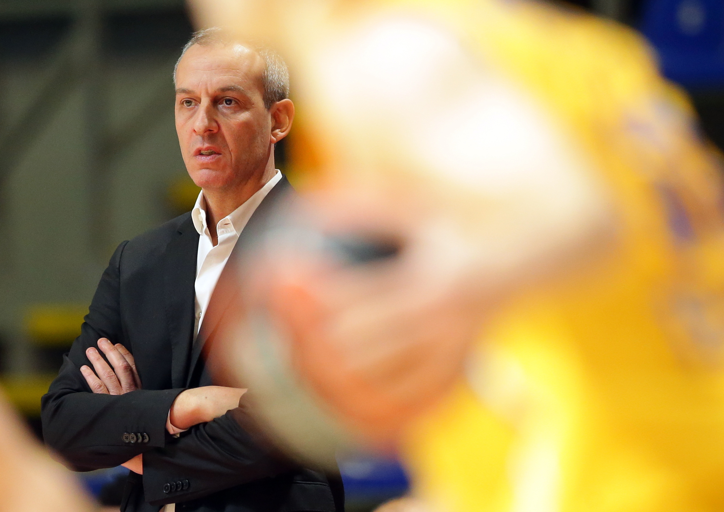Oded Kattash, entrenador del Maccabi, durante el último partido de Euroliga.