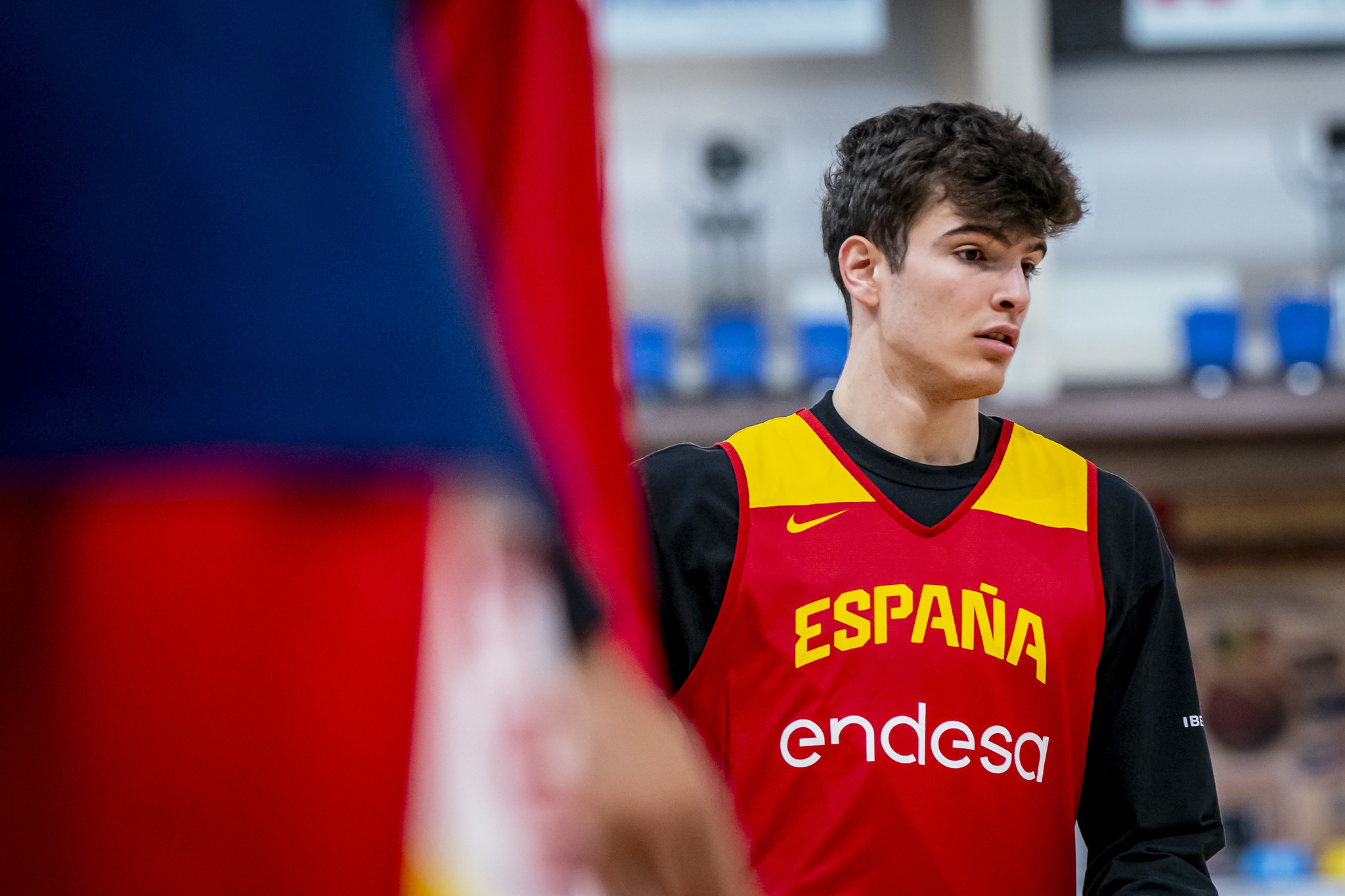 Hugo González, durante un entrenamiento de la selección.