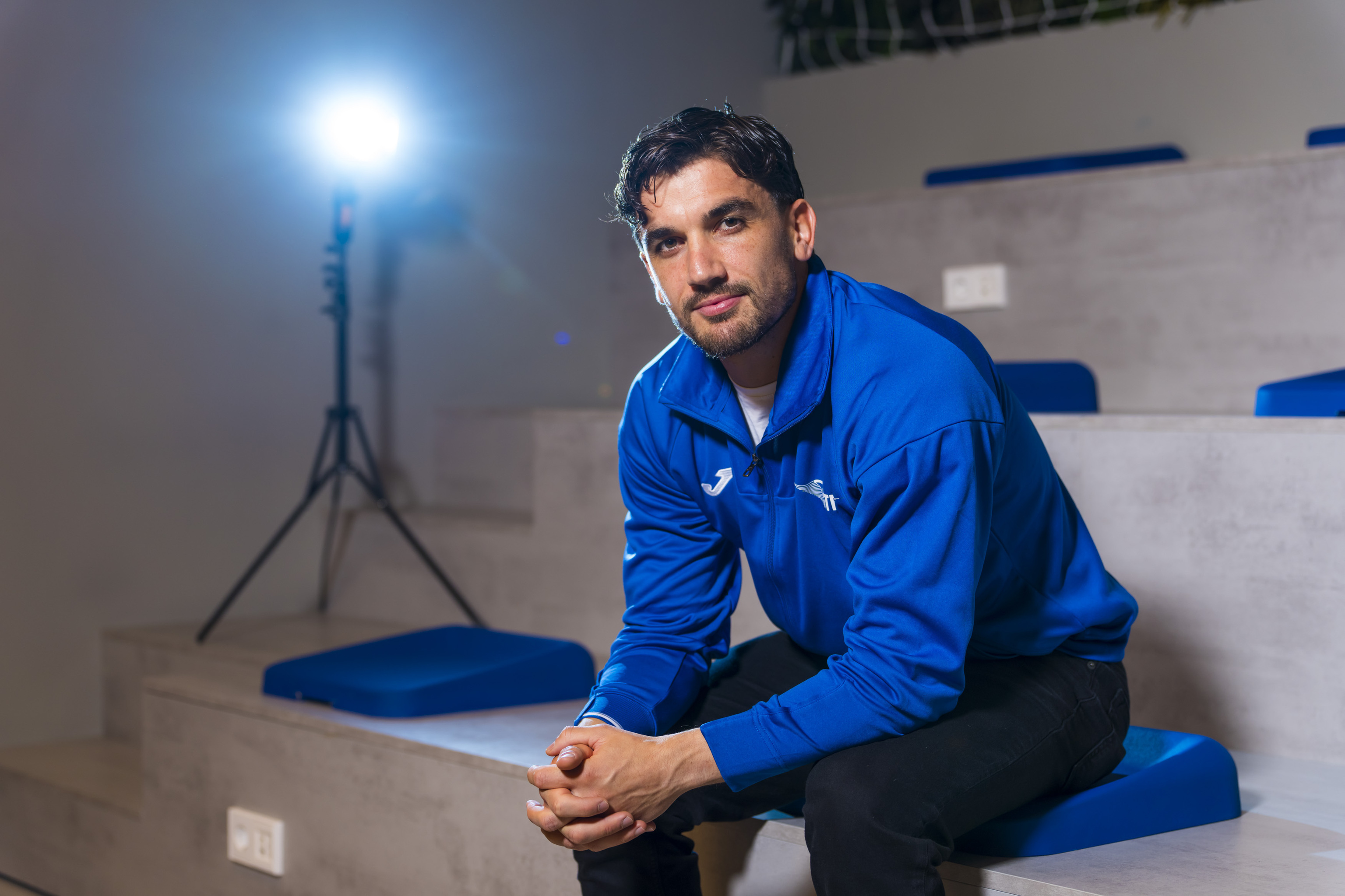 Arambarri, en las oficinas del Getafe.