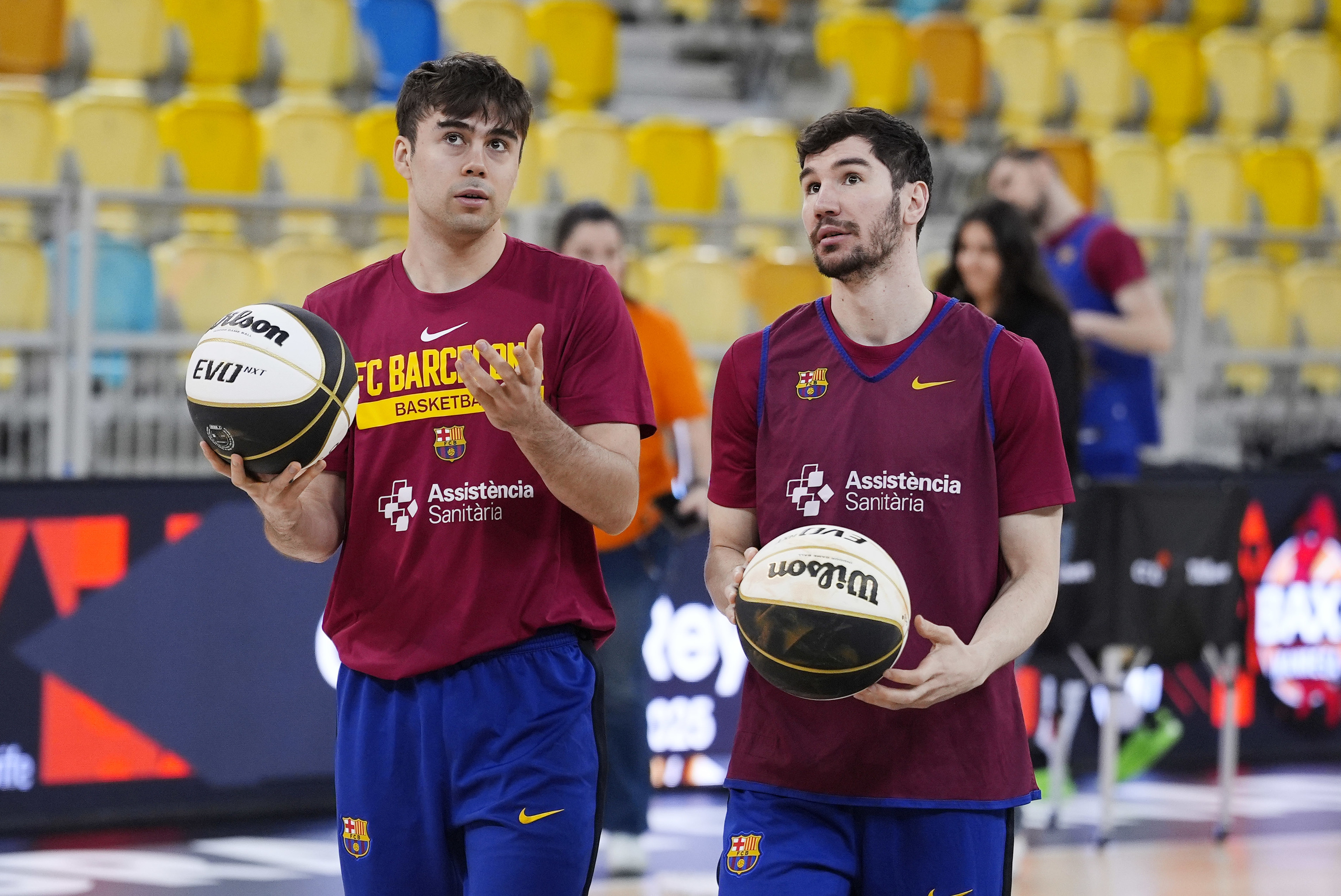 Juan Núñez y Darío Brizuela, durante la pasada Copa.