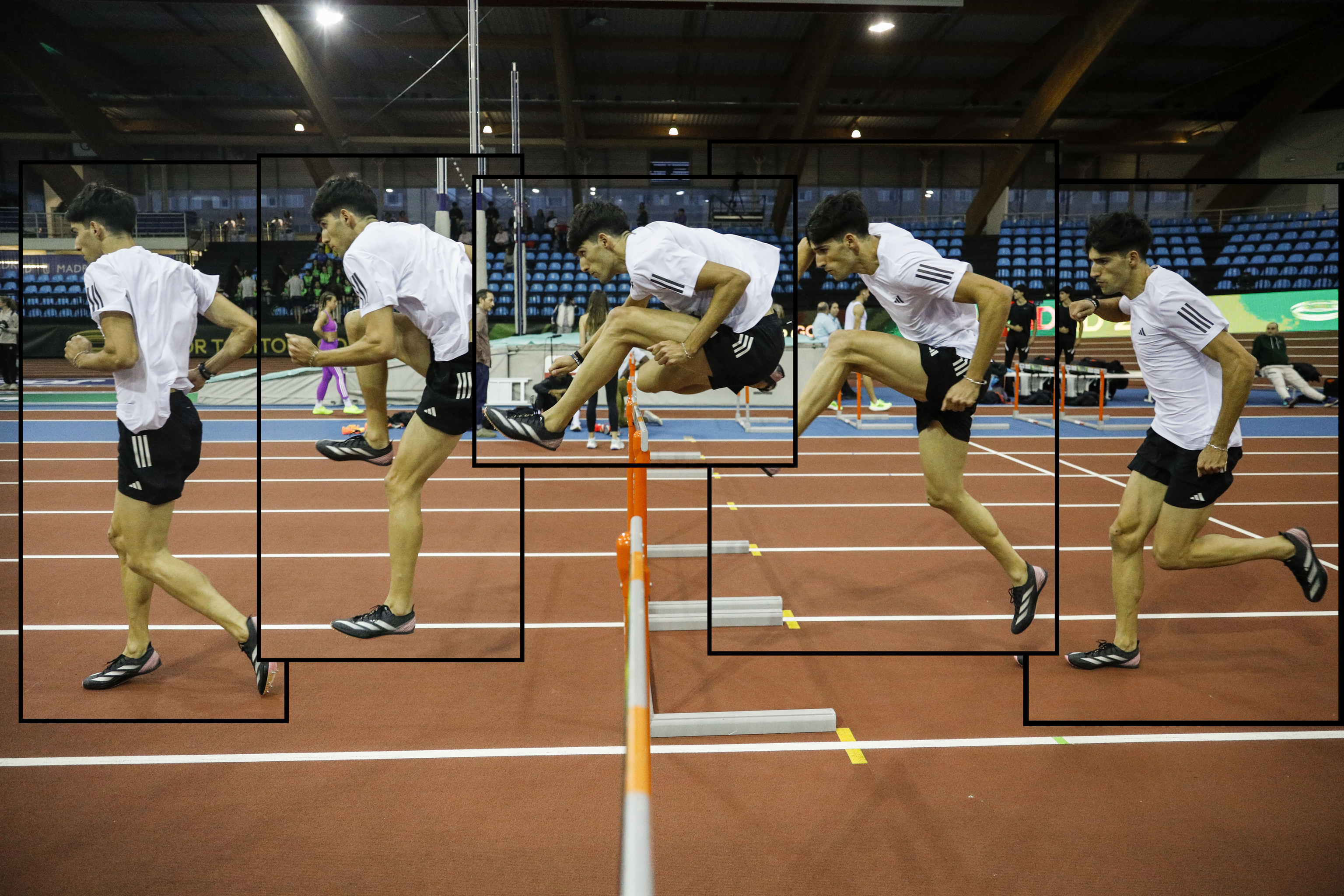 Abel Jordán, en acción en Gallur.