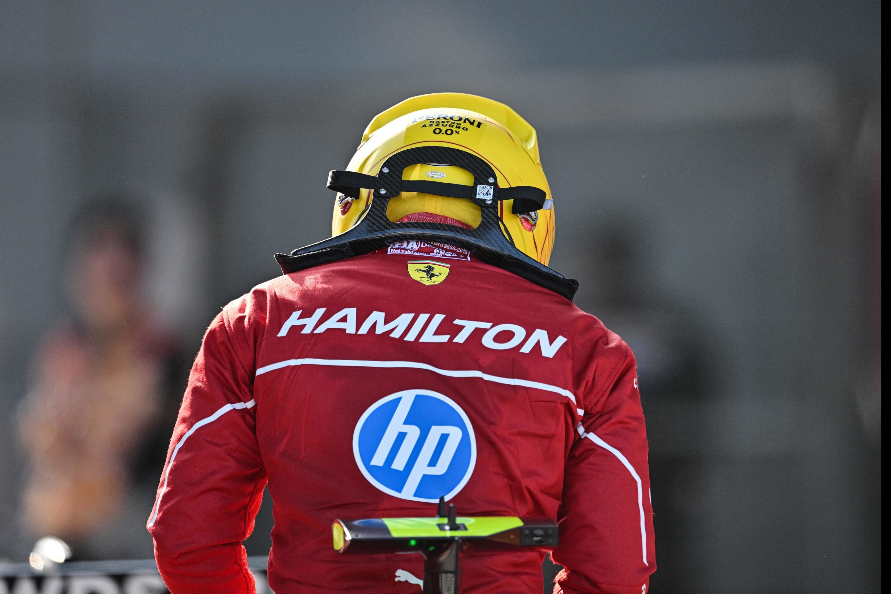 Hamilton, tras la 'qualy' del sábado en Shanghai.