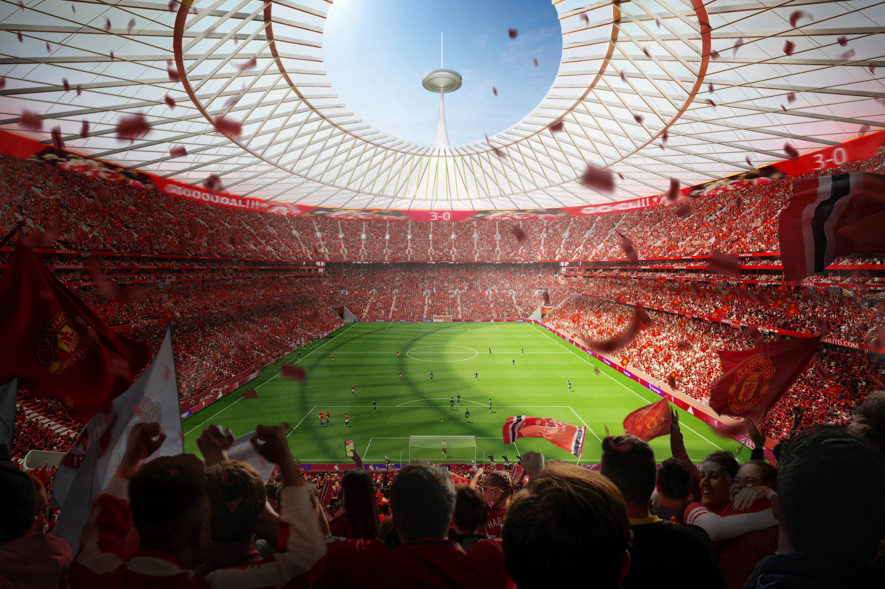 Imagen digital del proyecto del nuevo estadio