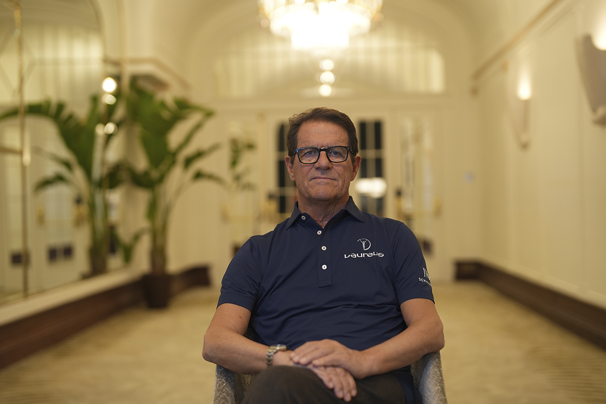 El ex entrenador italiano, en el hotel Palace de Madrid.