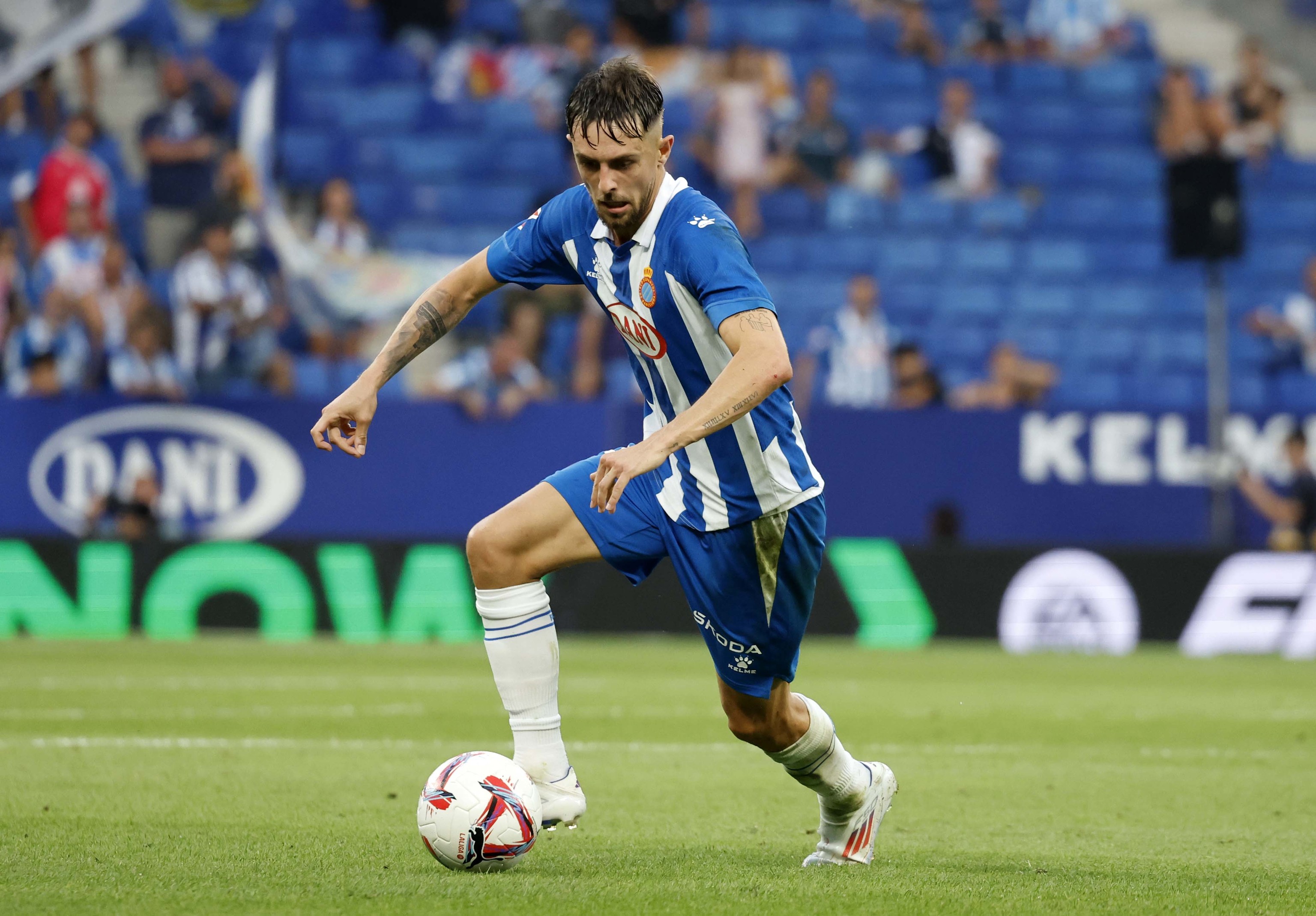 El jugador en un partido en LaLiga EA Sports