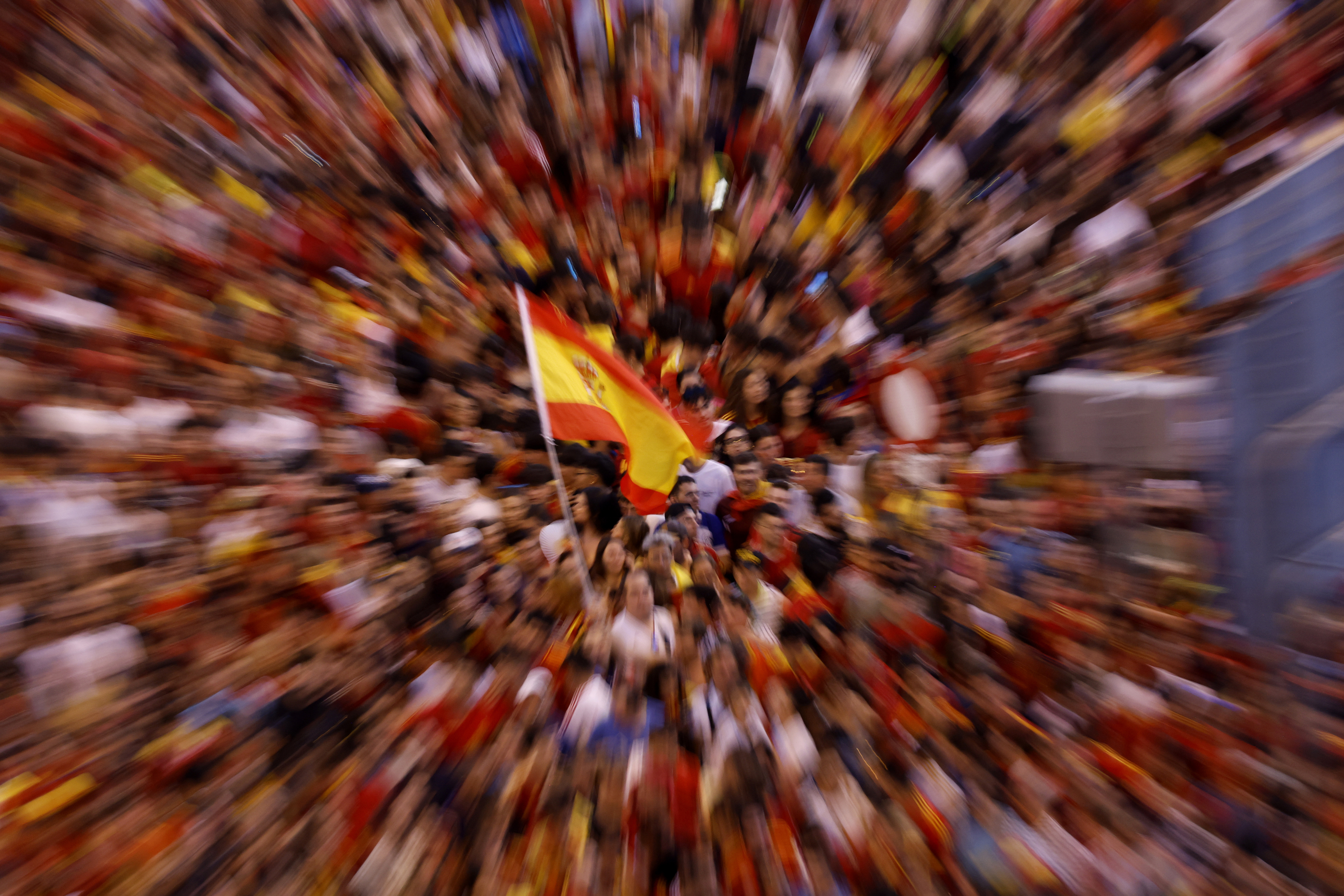 Celebración de la conquista de la Eurocopa 2024 de Alemania por la selección Española de fútbol en la Cibeles en Madrid. Euro 2024. España. Espana.