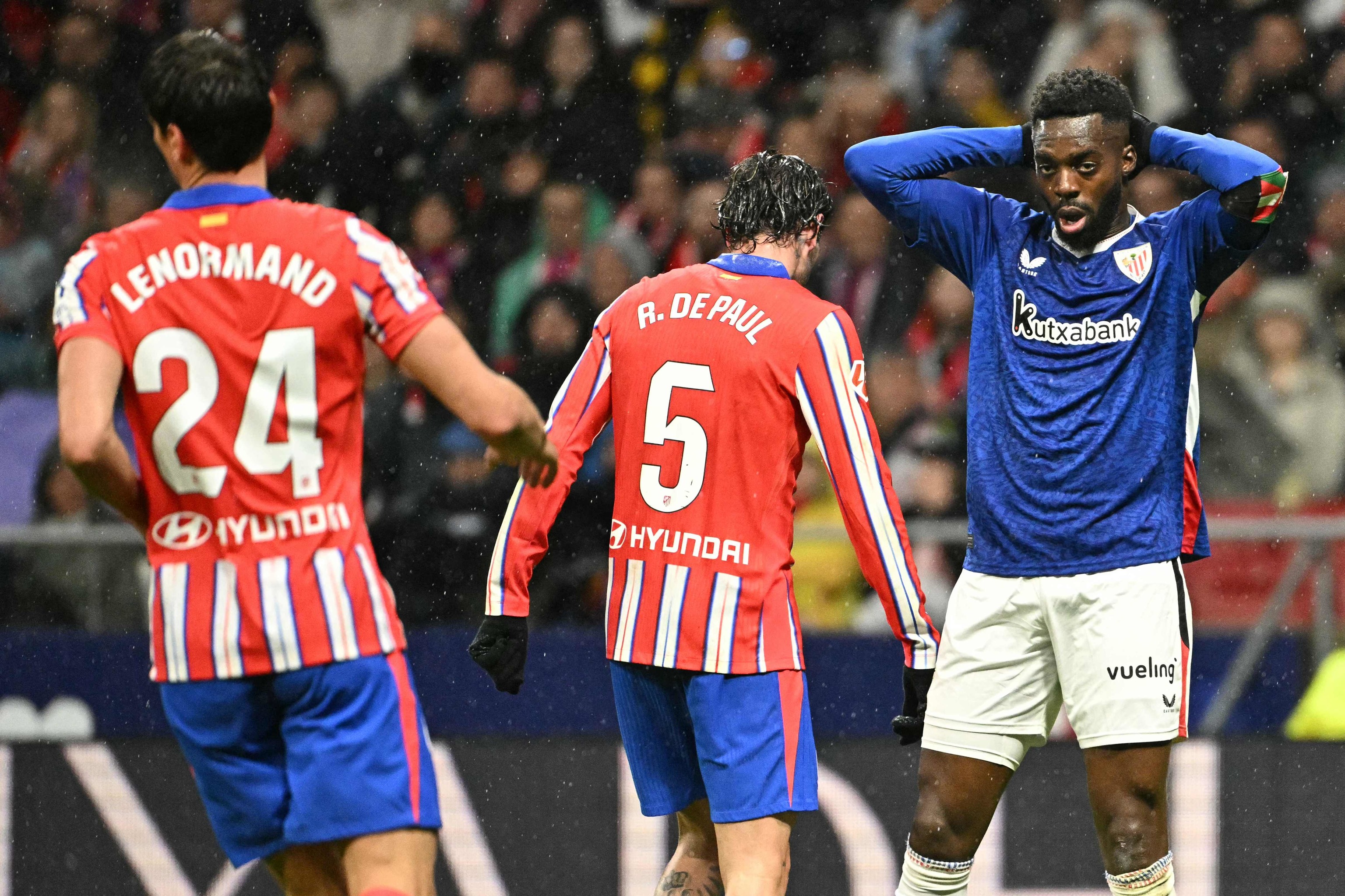 Iñaki Williams, tras una ocasión desperdiciada por el Athletic.