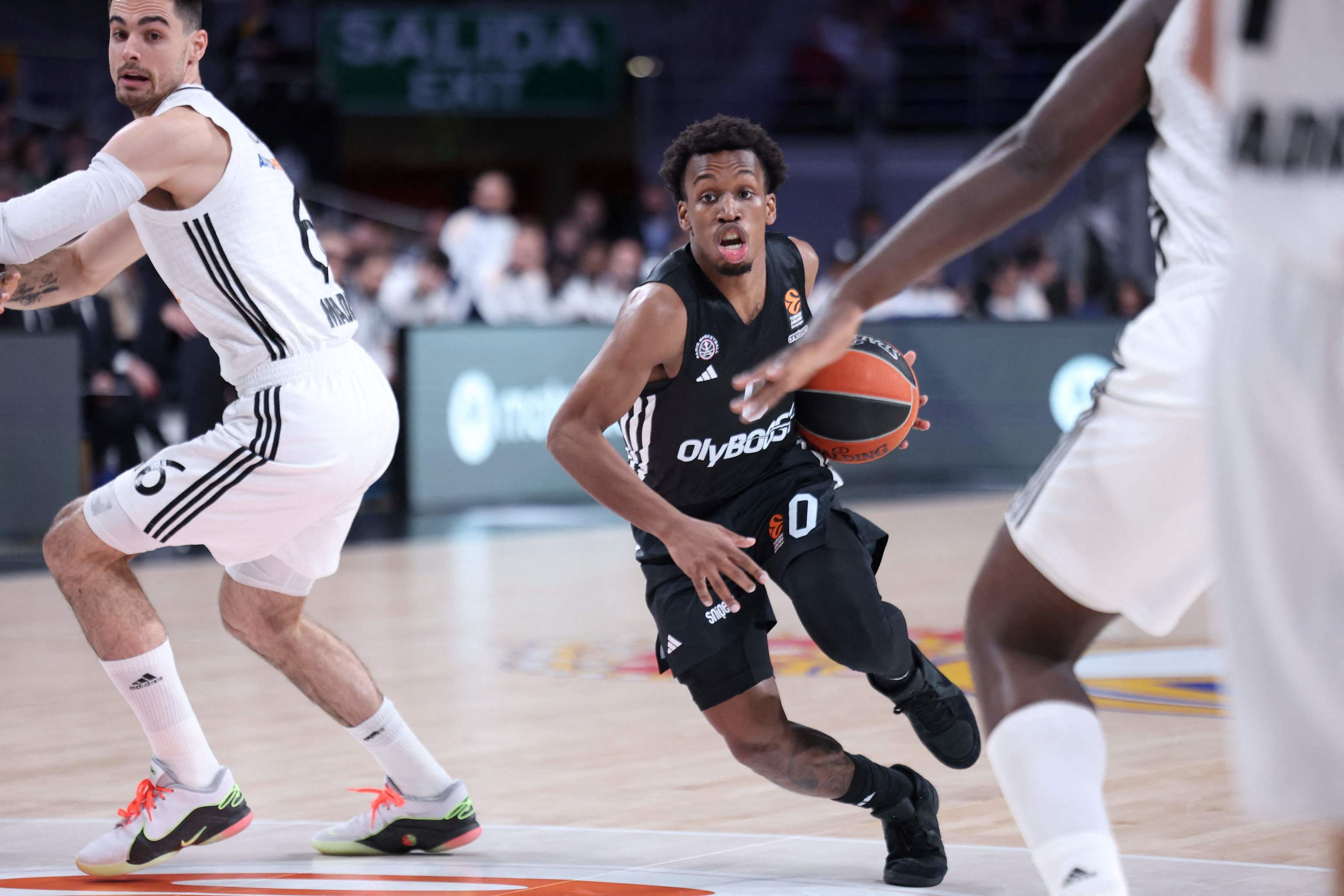 TJ Shorts, durante el partido contra el Madrid.