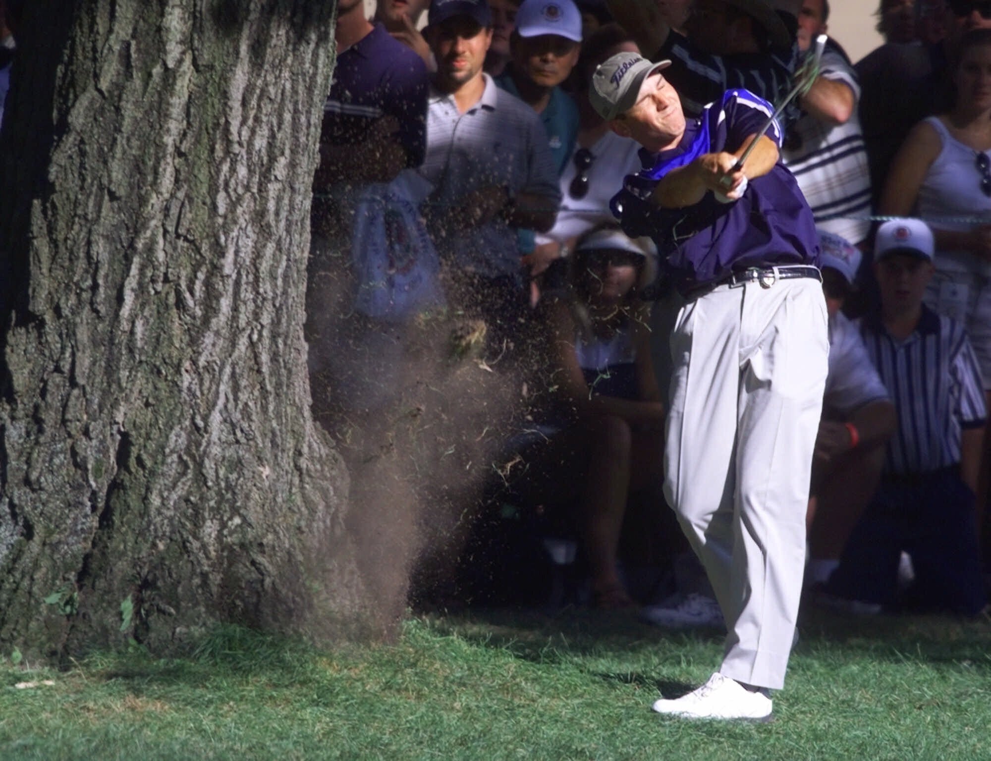 Sergio García en el PGA Championship, en el Medinah Country Club en 1999.