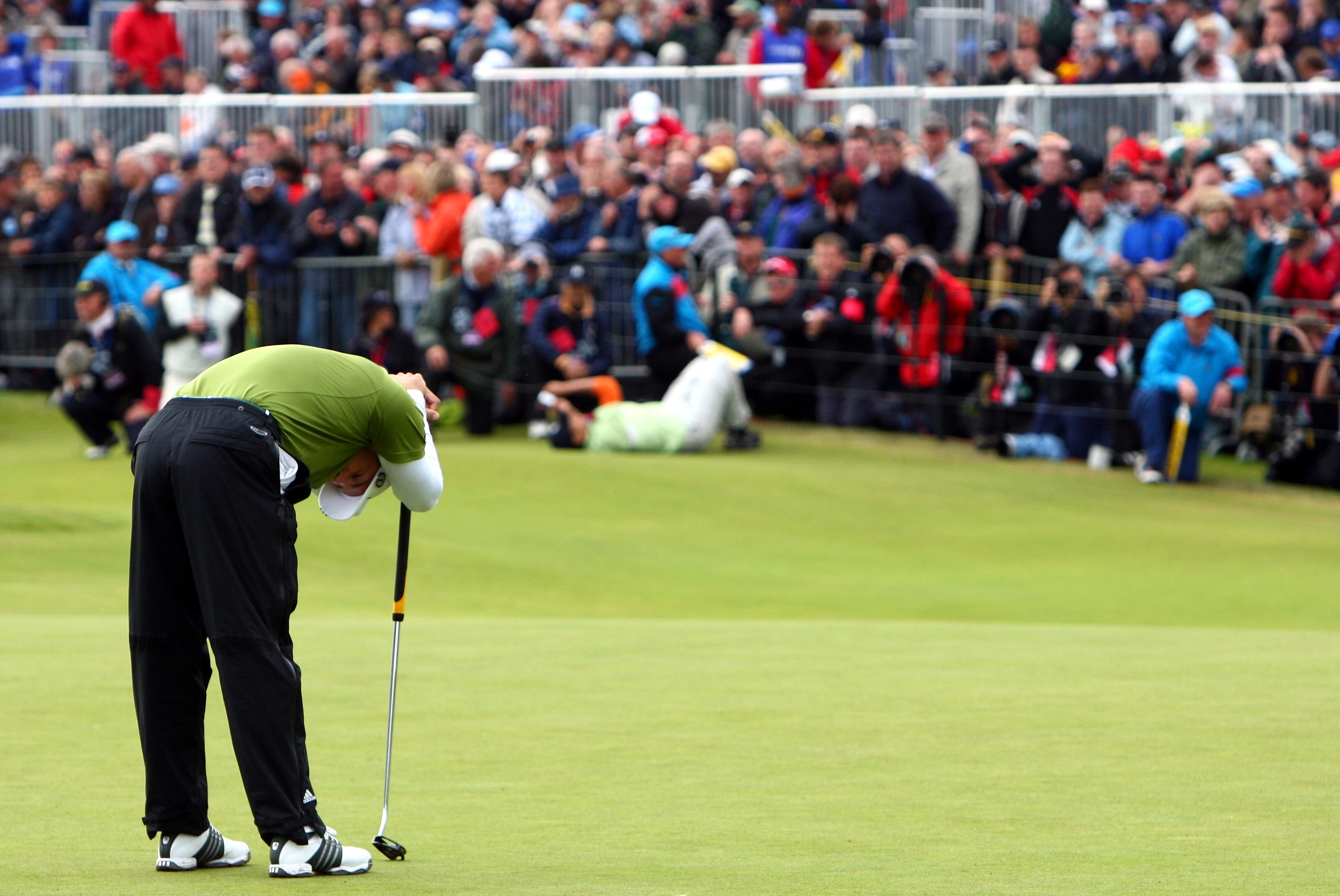 Sergio García, durante el British Open de 2007.