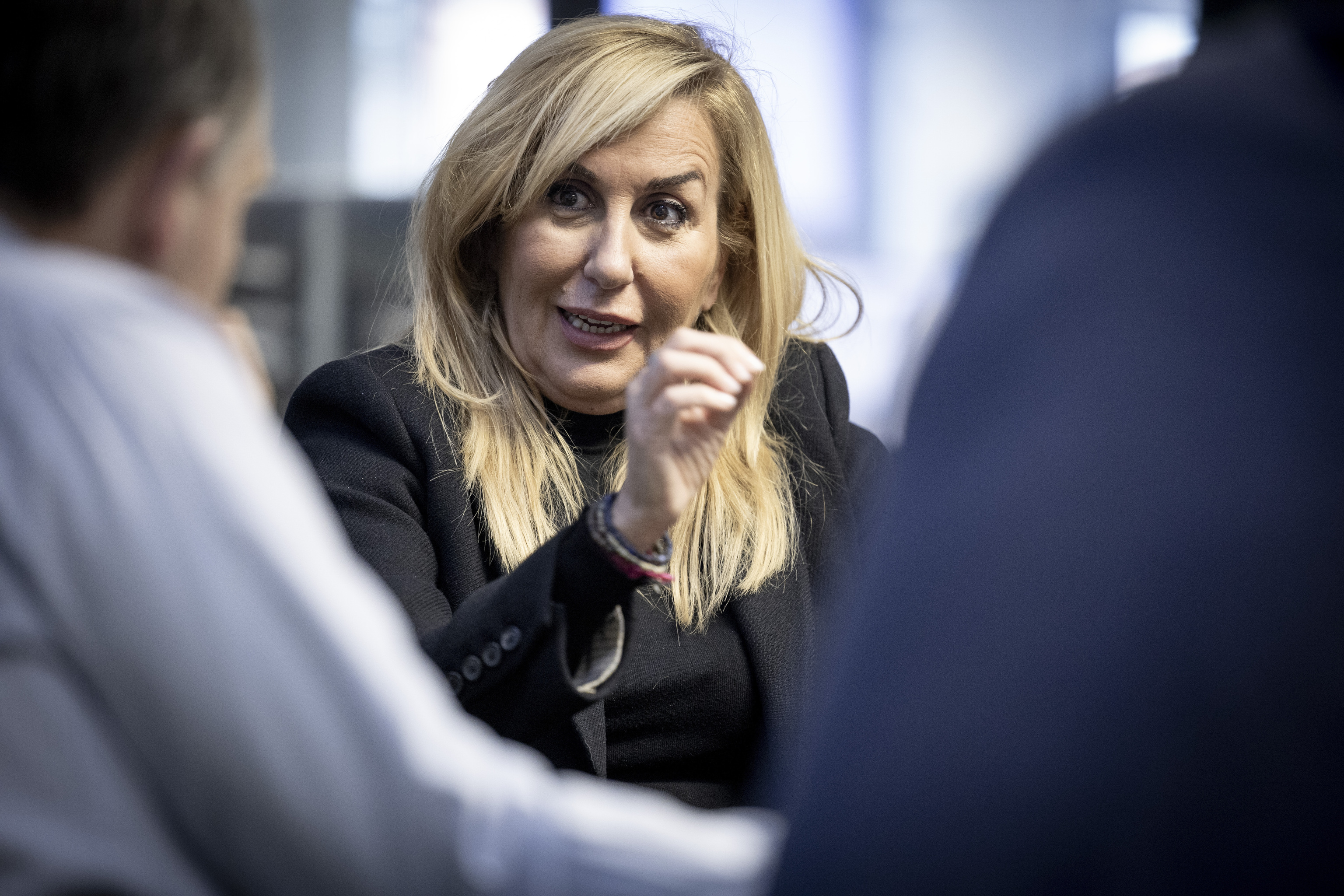 María Tato, durante una entrevista con EL MUNDO.