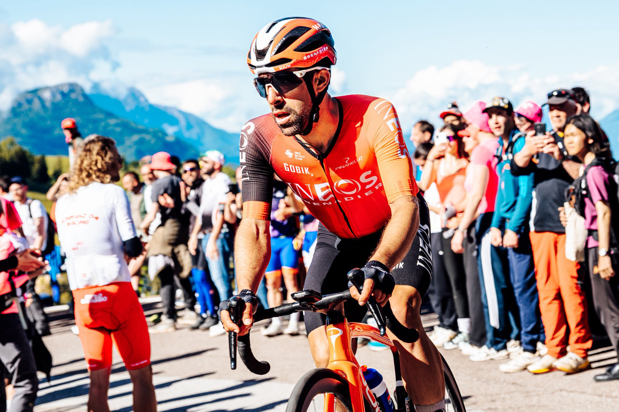 Jonathan Castroviejo, durante el presente Giro.