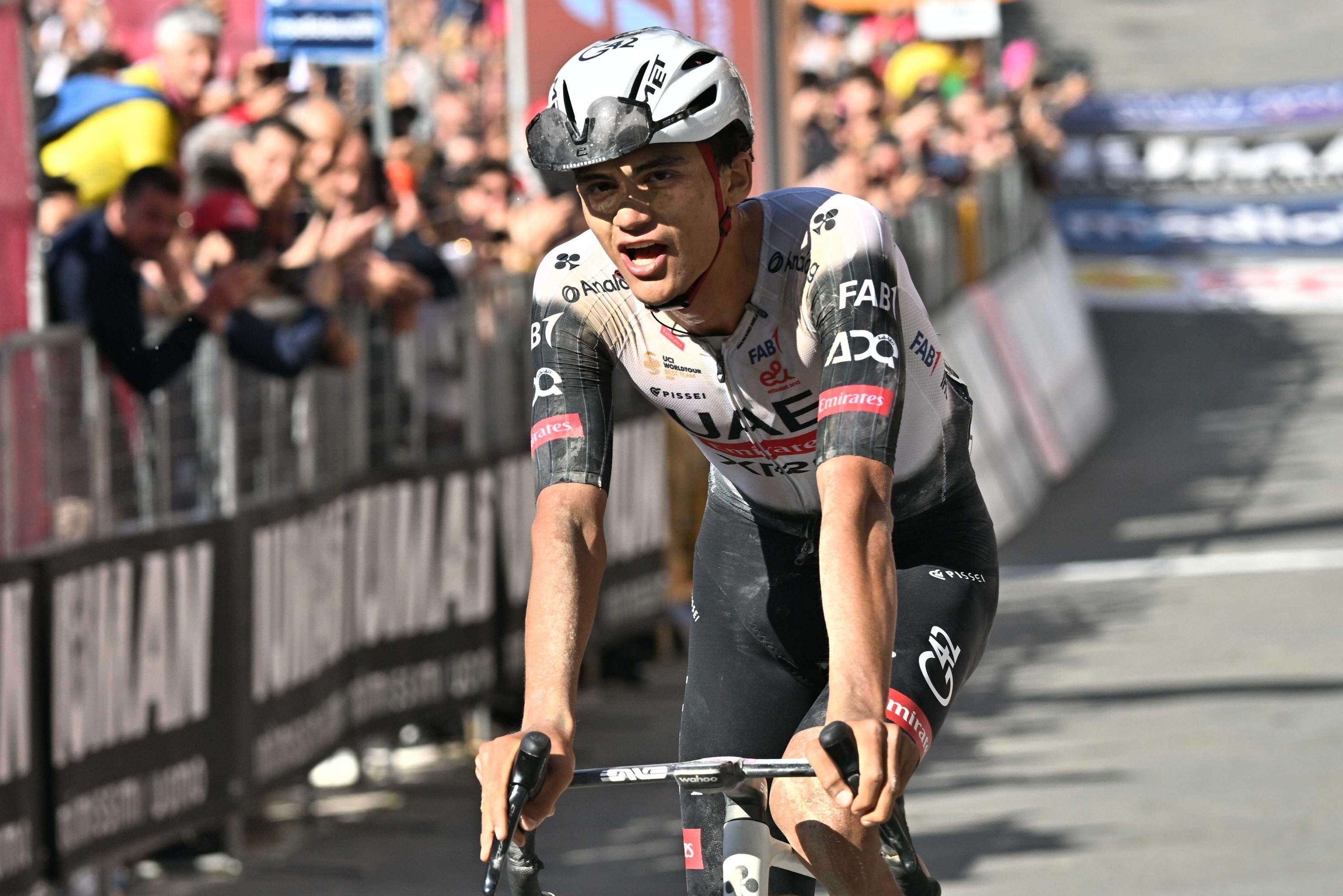 Isaac del Toro, a su llegada a Siena.