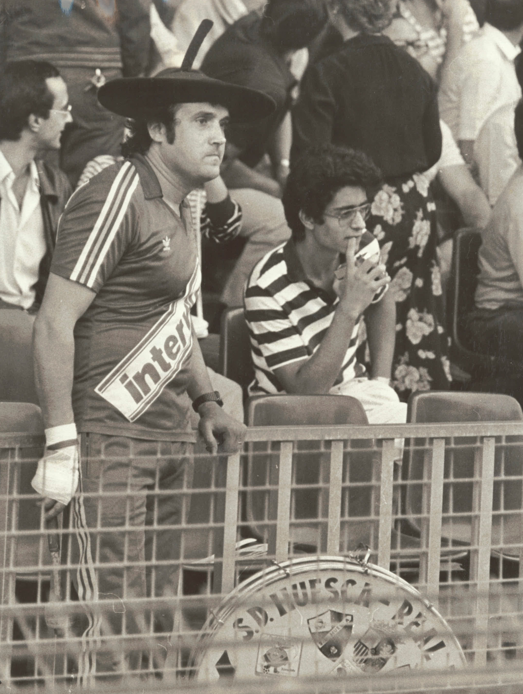 Manolo el del Bombo, en la inauguración del mundial de 1982