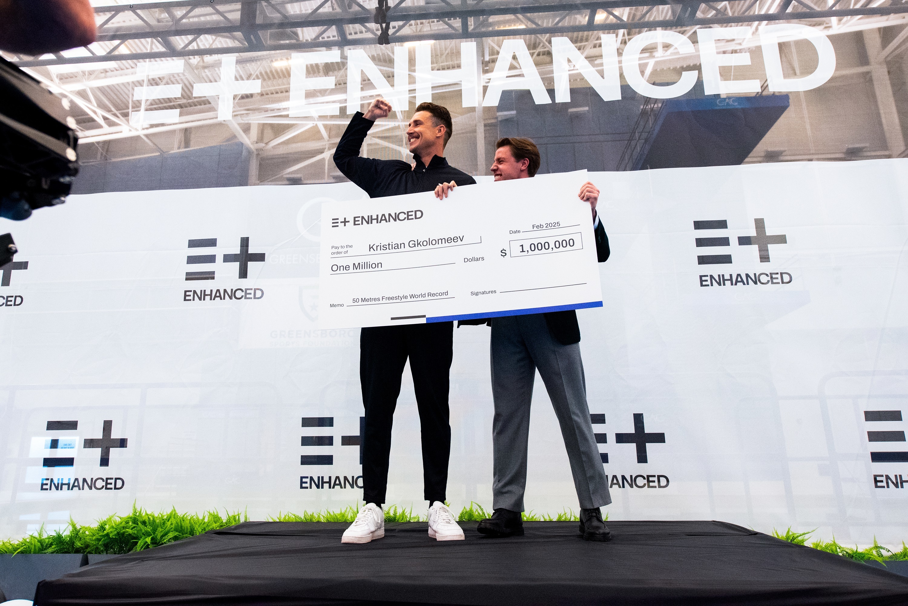 Premio por batir el récord del mundo.