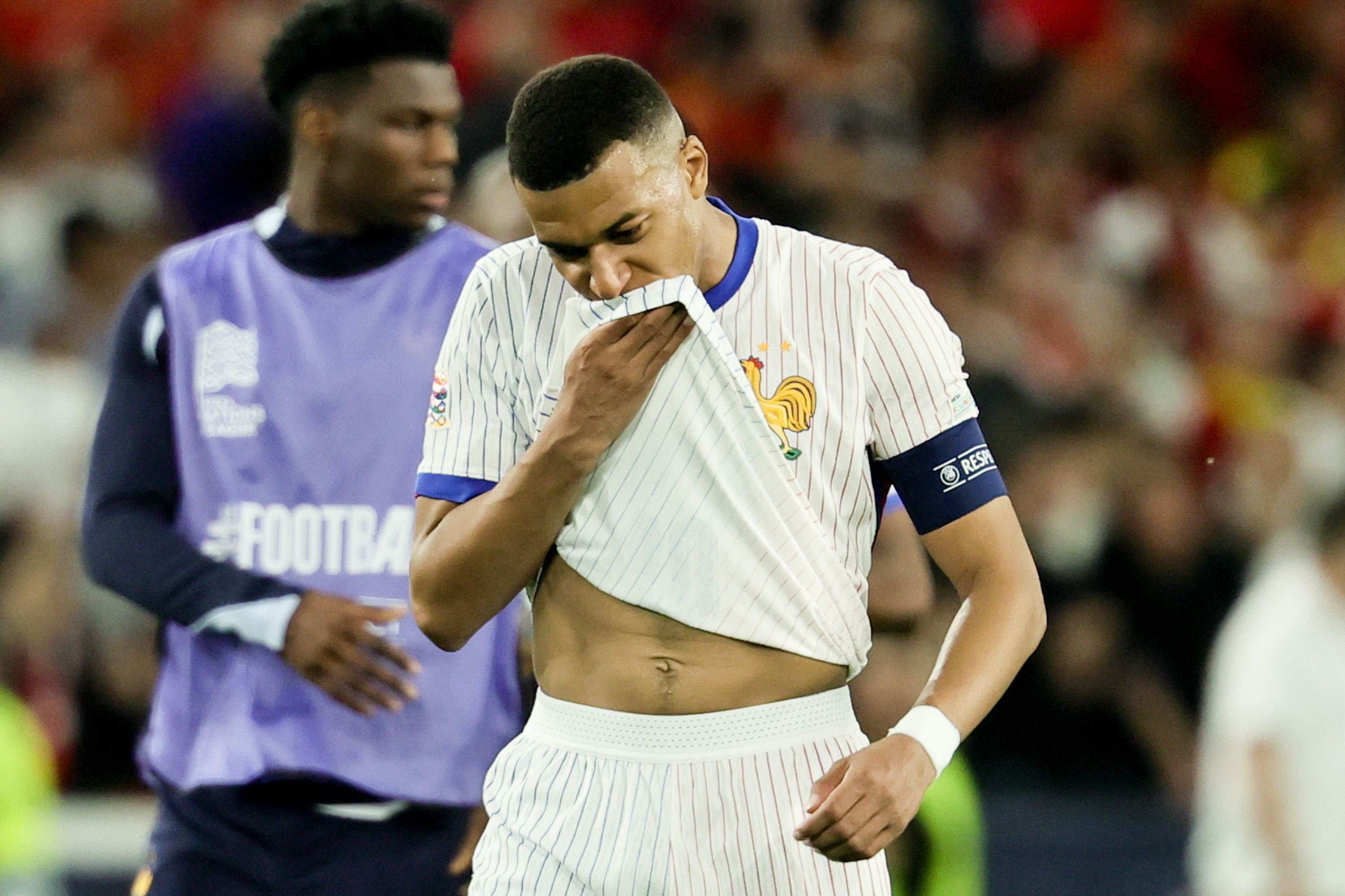 Mbappé, al final del partido.