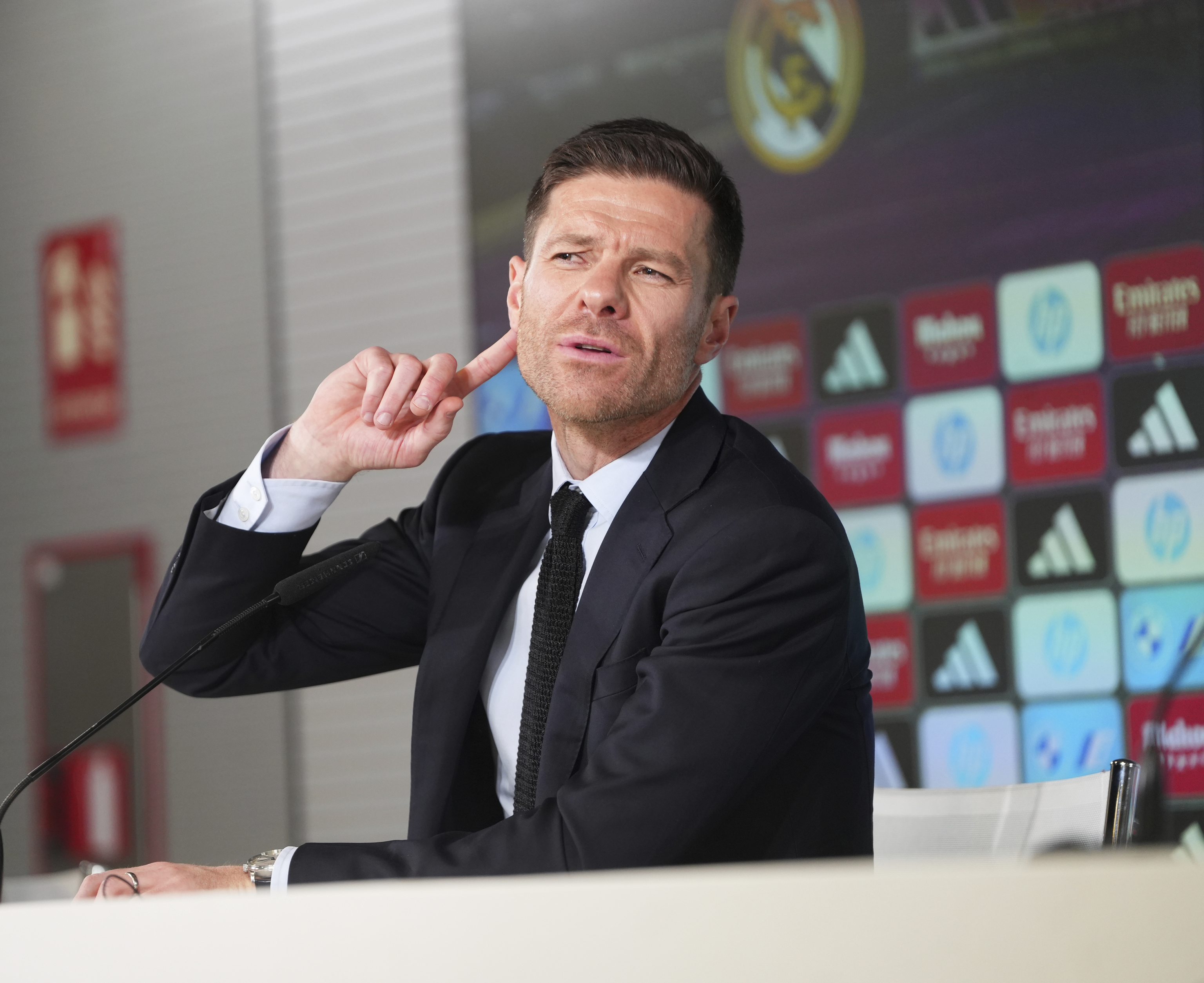 Xabi Alonso, en su presentación.