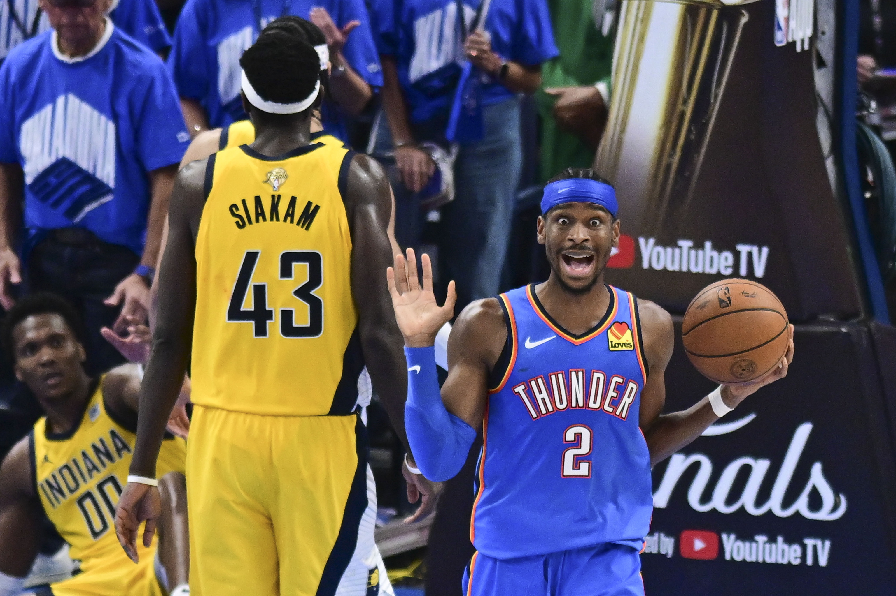 Gilgeous-Alexander, el domingo, durante el séptimo partido.