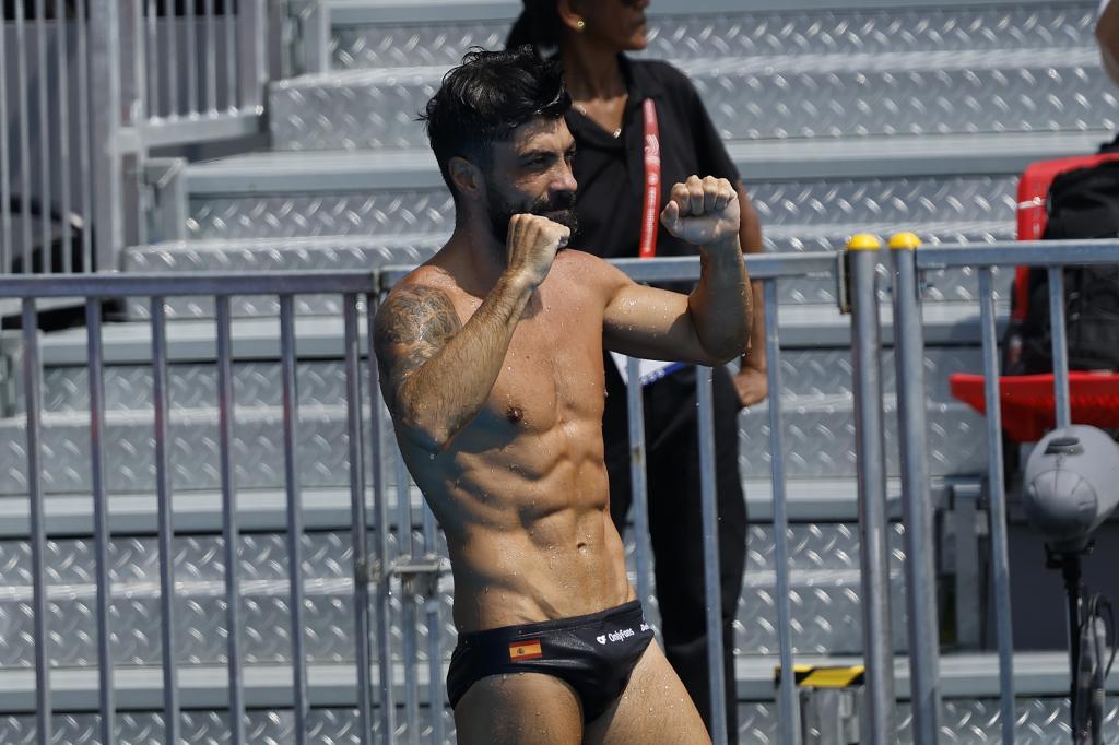 Carlos Gimeno celebra su puntiación