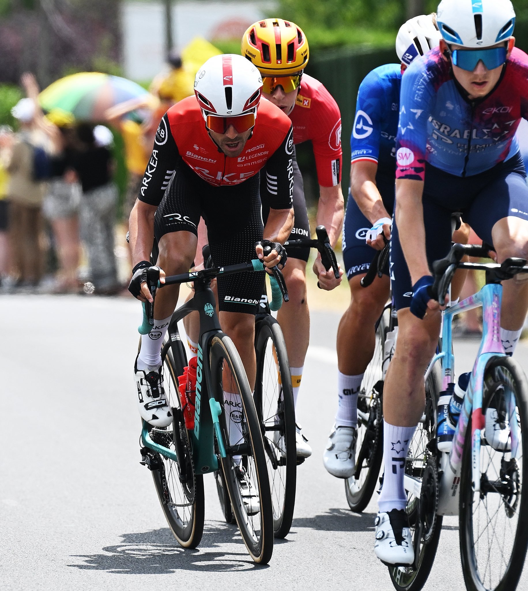 Cristián Rodríguez, durante el Tour.