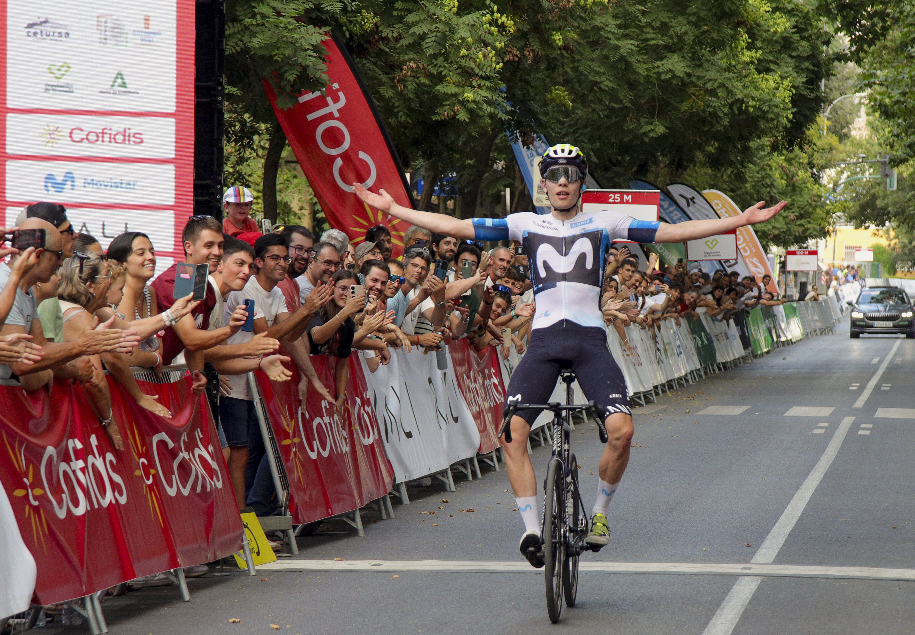 Iván Romeo, tras conquistar el Campeonato de España.