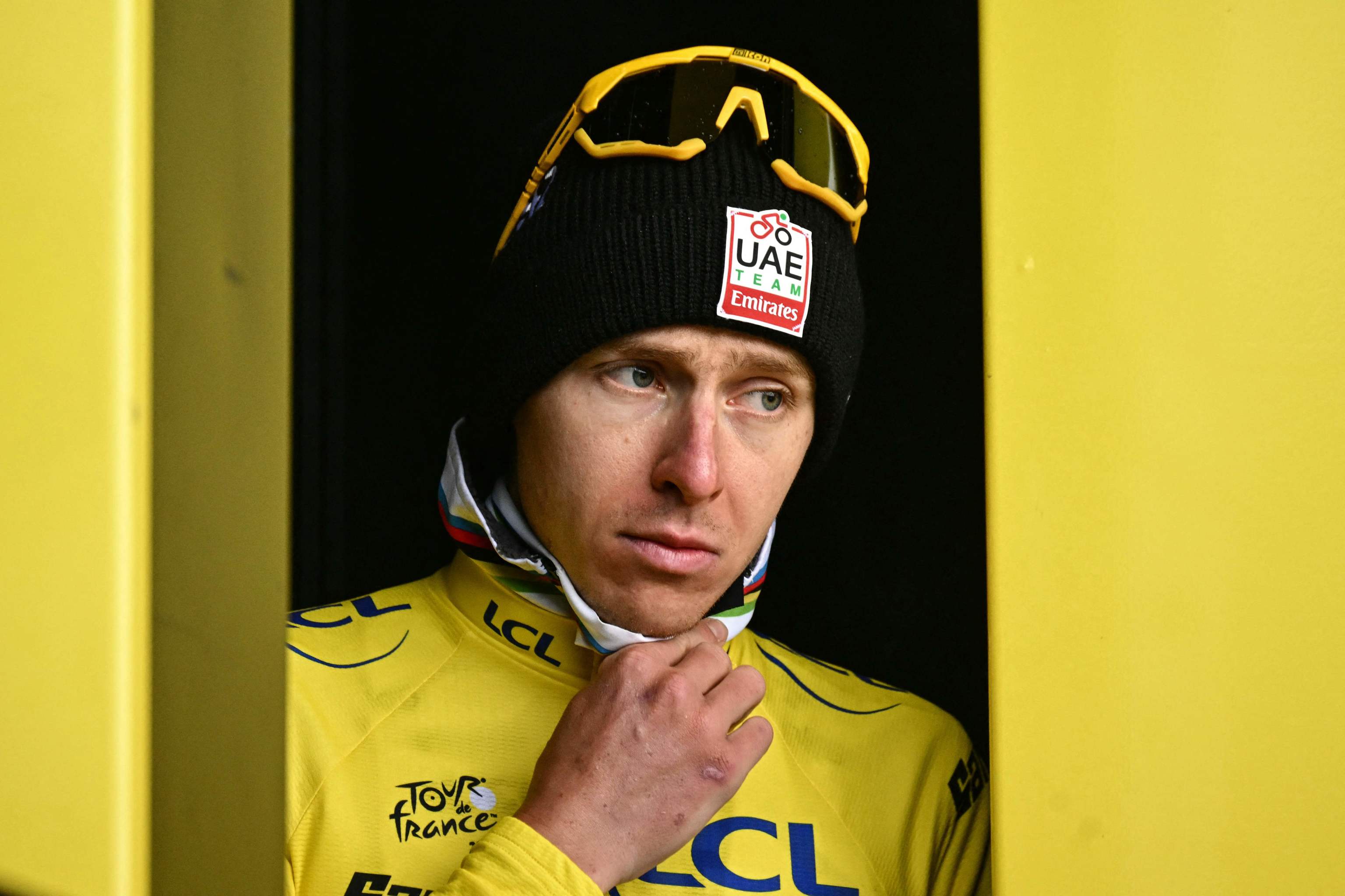 Pogacar, tras la etapa de ayer en La Plagne.