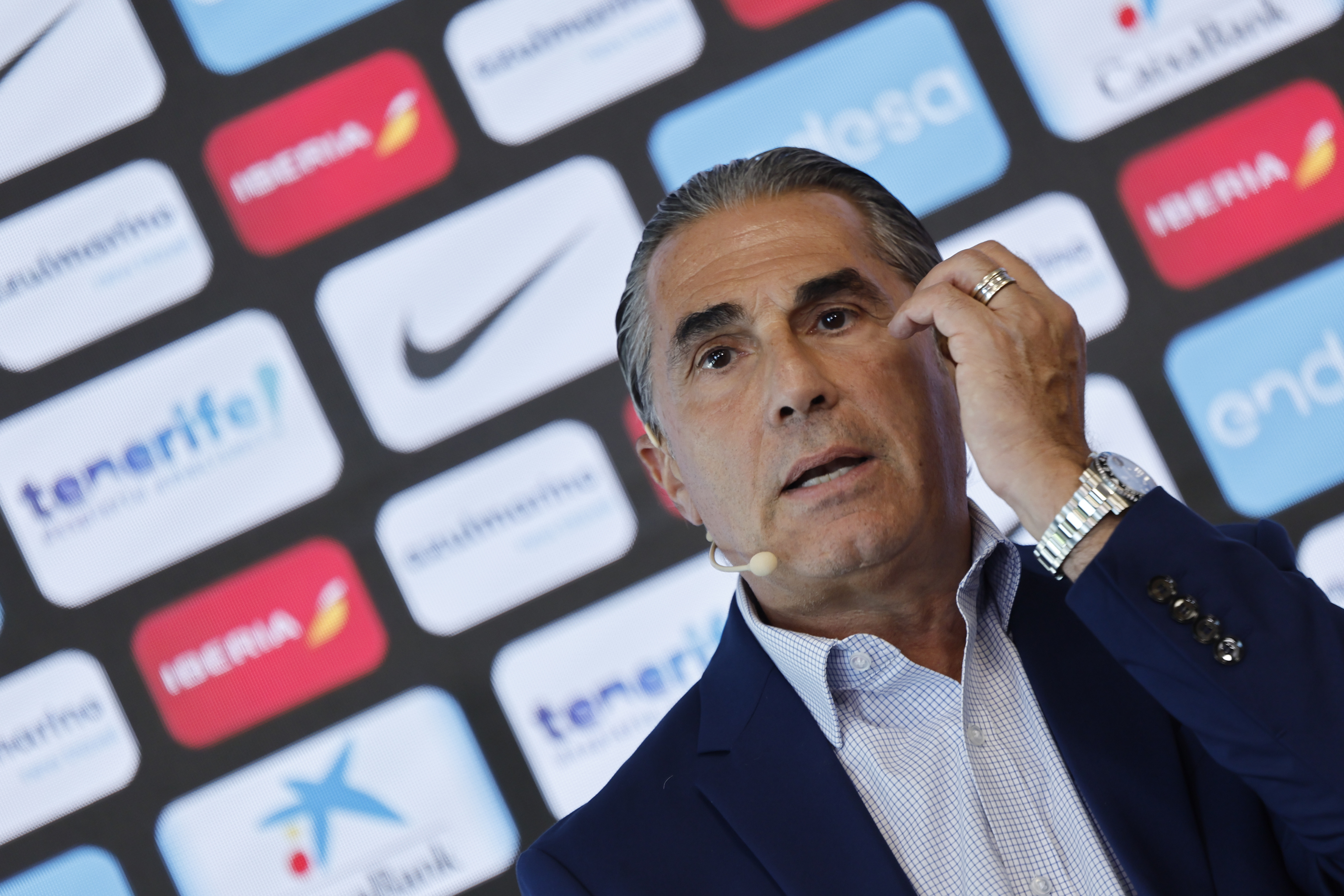 Sergio Scariolo, durante el anuncio de la lista para el Eurobasket.