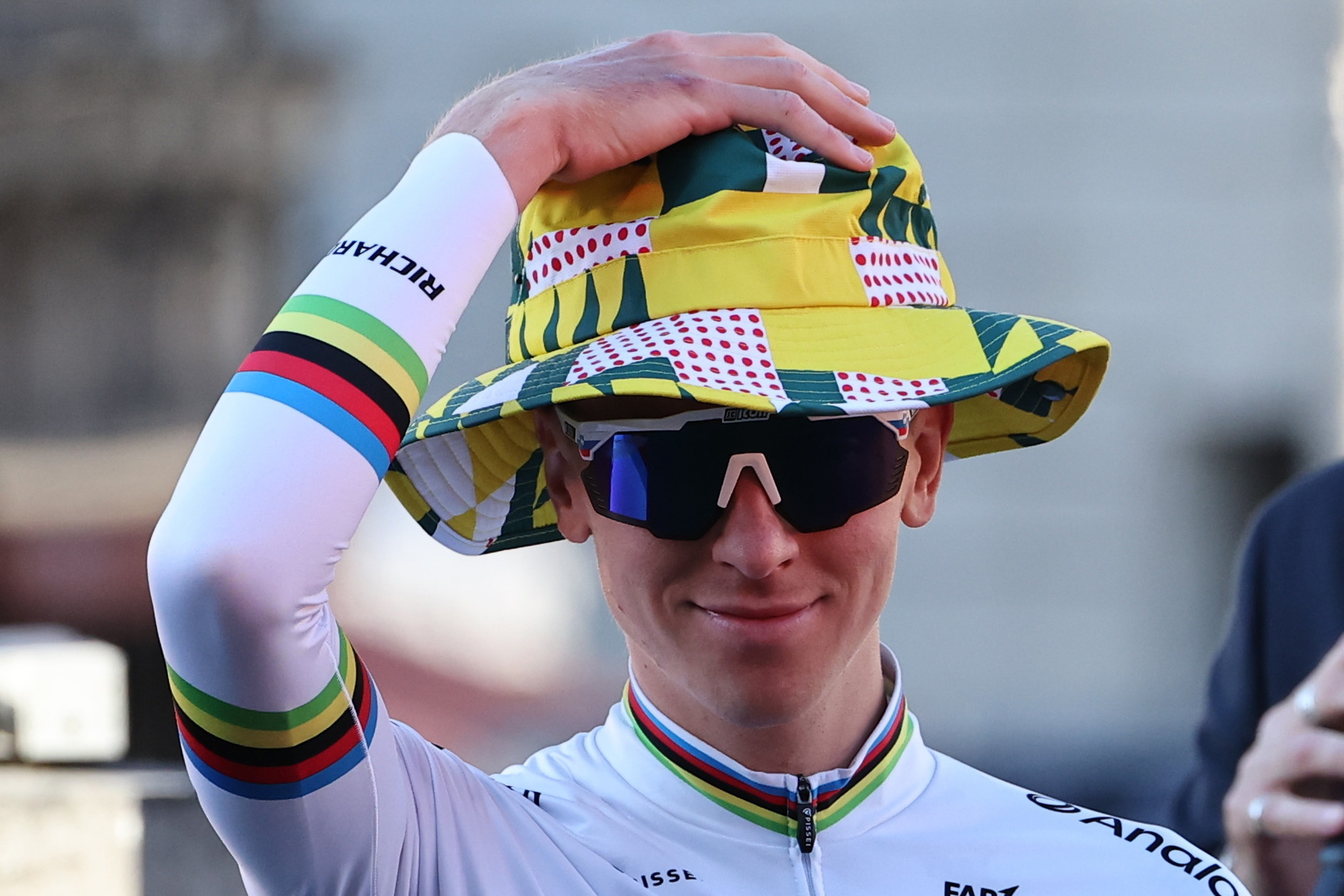 Pogacar, durante la presentación del Tour en Lille.