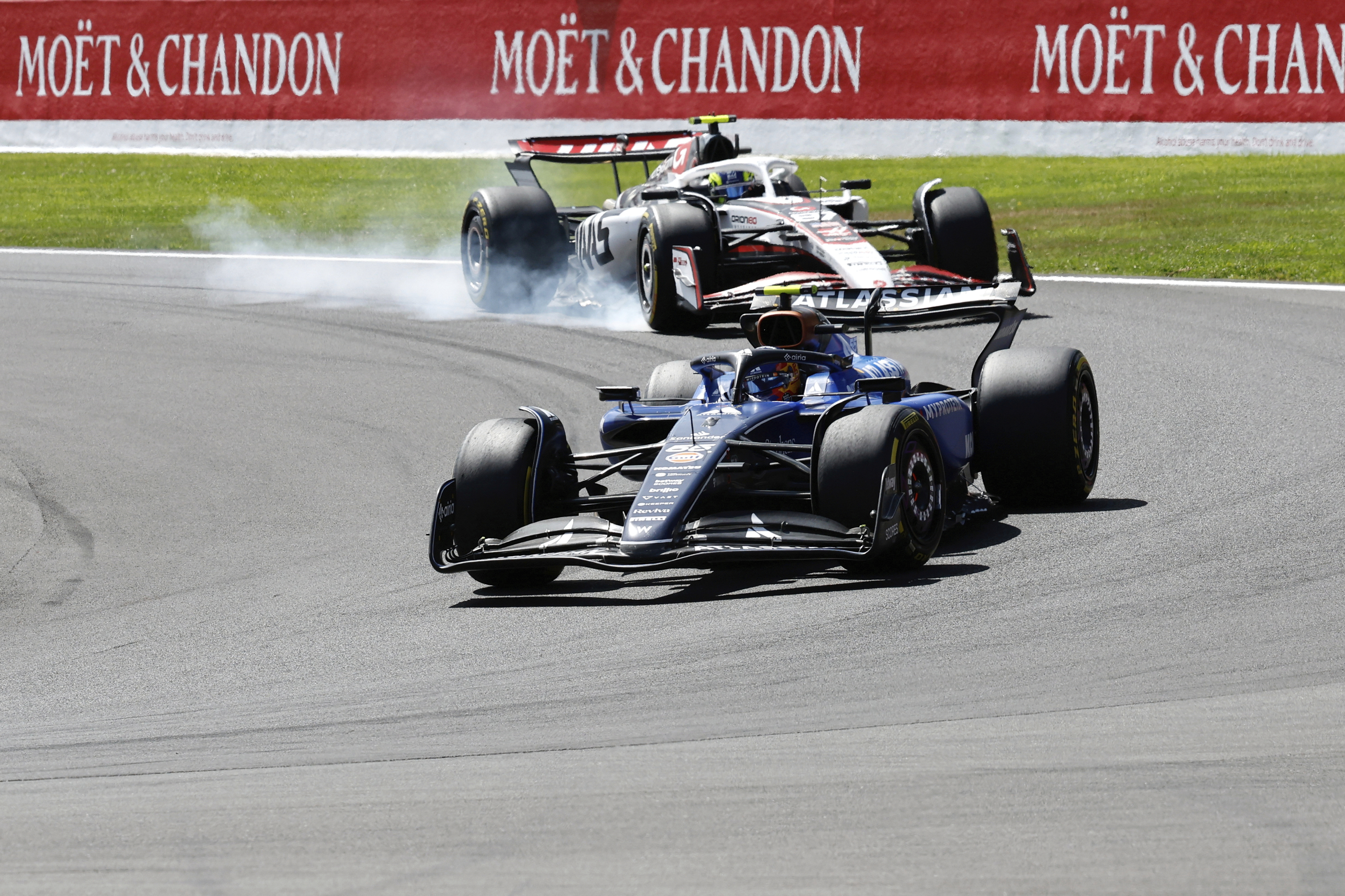 Sainz, por delante de Bearman, el sábado en Spa.