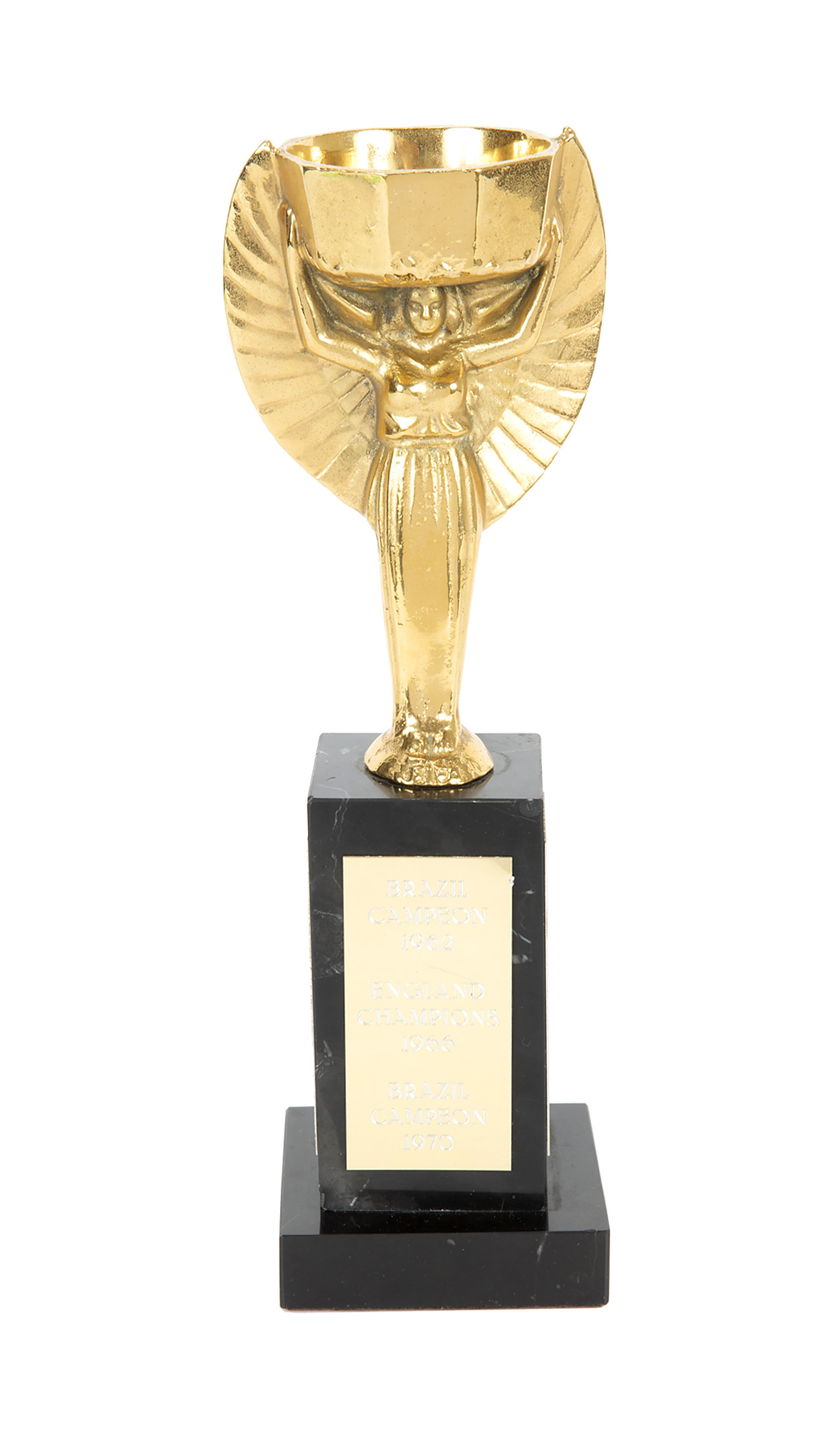 La Diosa Niké, un detalle de la Copa Jules Rimet.