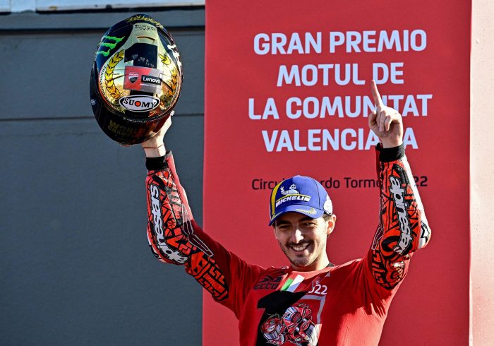 Pecco Bagnaia se proclama campeón de MotoGP: la alegría del hombre serio
