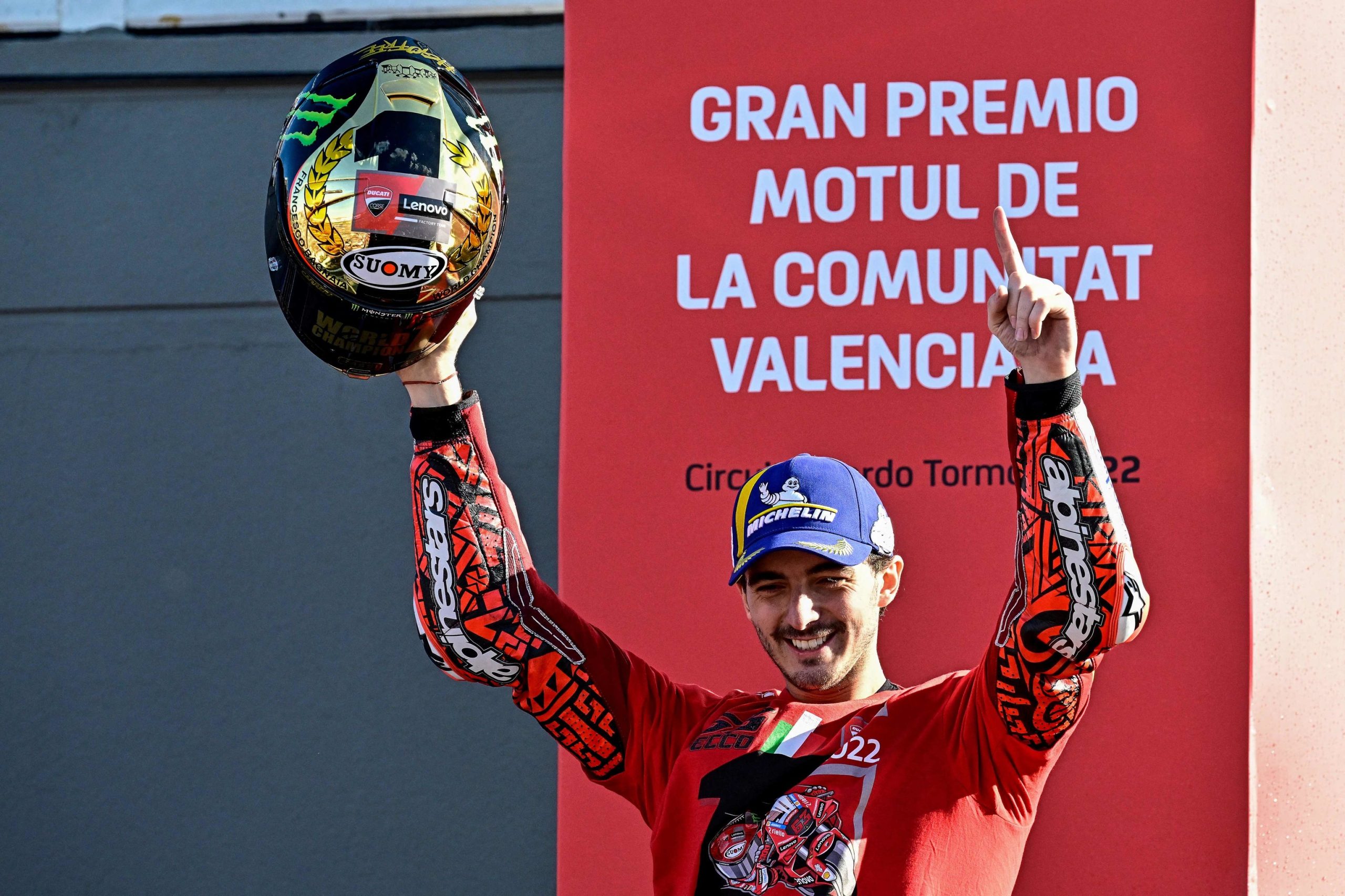 Pecco Bagnaia se proclama campeón de MotoGP: la alegría del hombre serio