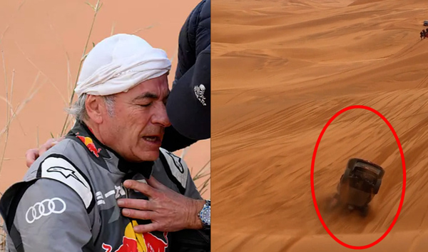 Carlos Sainz trató de seguir en el Dakar con dos vértebras fracturadas