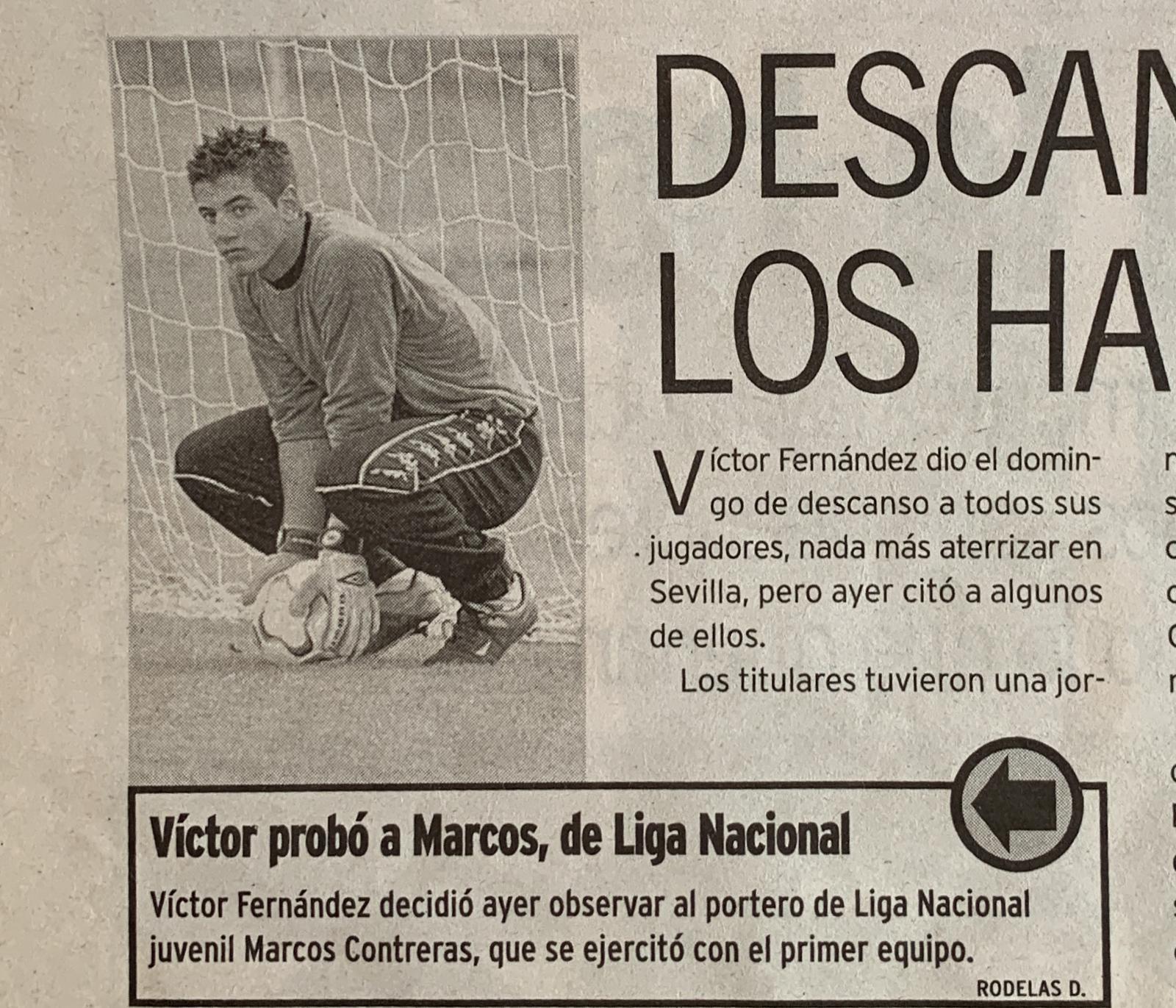 La historia de Marcos Contreras, portero del CD Ibiza: de jugar contra Messi a limpiar vestuarios en Formentera