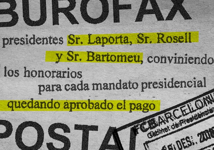 Enríquez Negreira reclamó dinero al Barcelona "después de tantos años de favores prestados" y señaló al "Sr. Laporta"