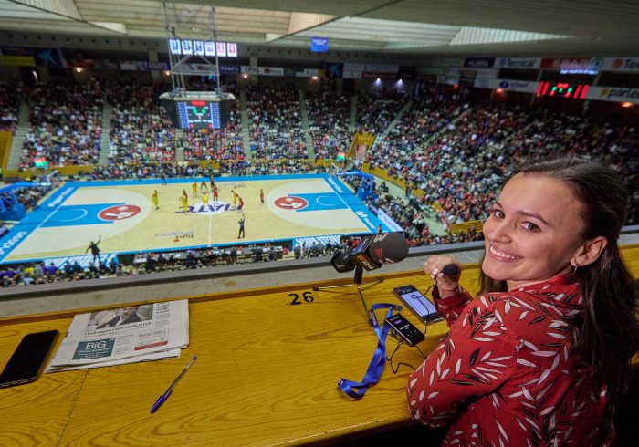 Narración en directo para ciegos en Girona, pioneros en baloncesto inclusivo