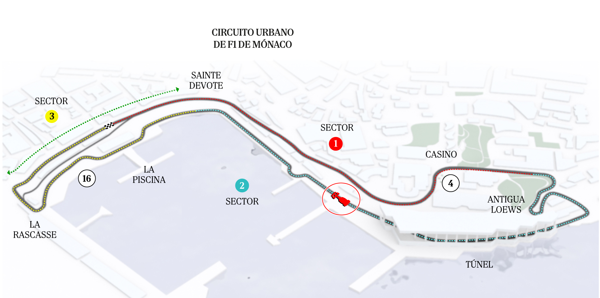 AsÃ­ es el circuito del Gran Premio de F1 de MÃ³naco