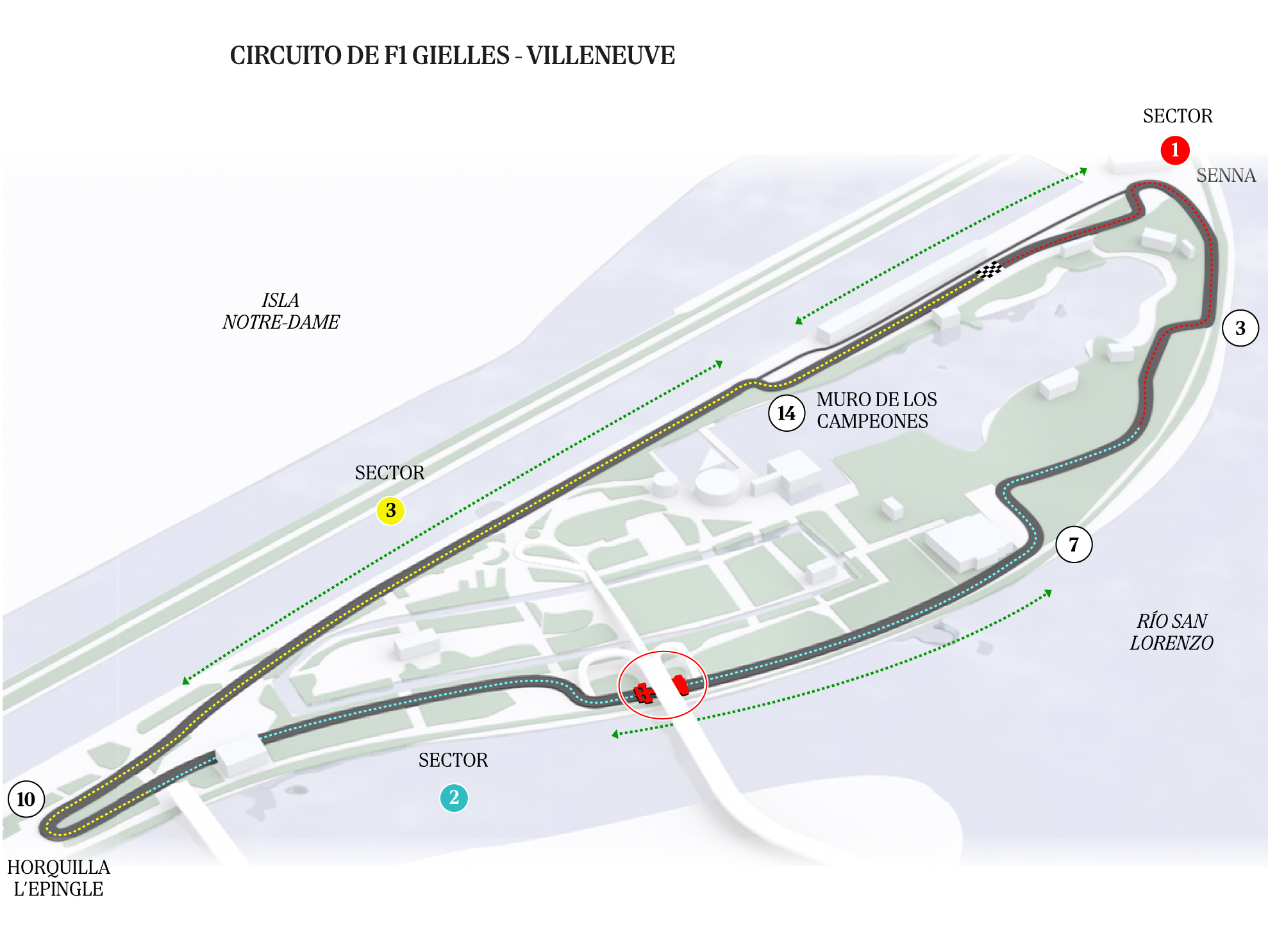 AsÃ­ es el circuito de F1 del Gran Premio de CanadÃ¡